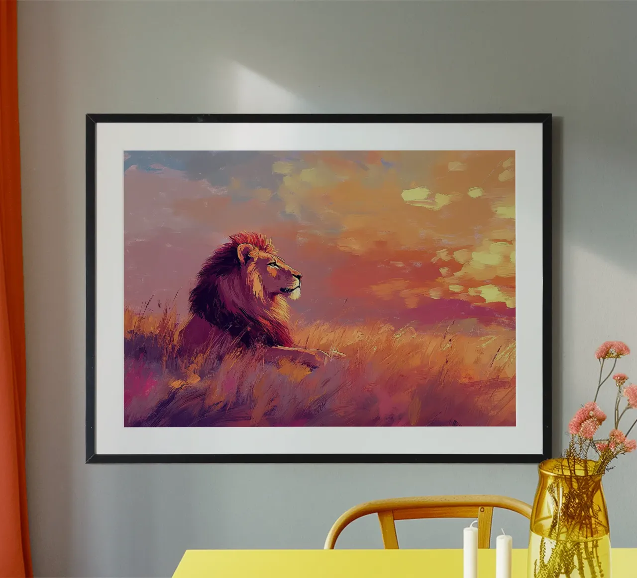 Leone poster da Nikis Art Studio