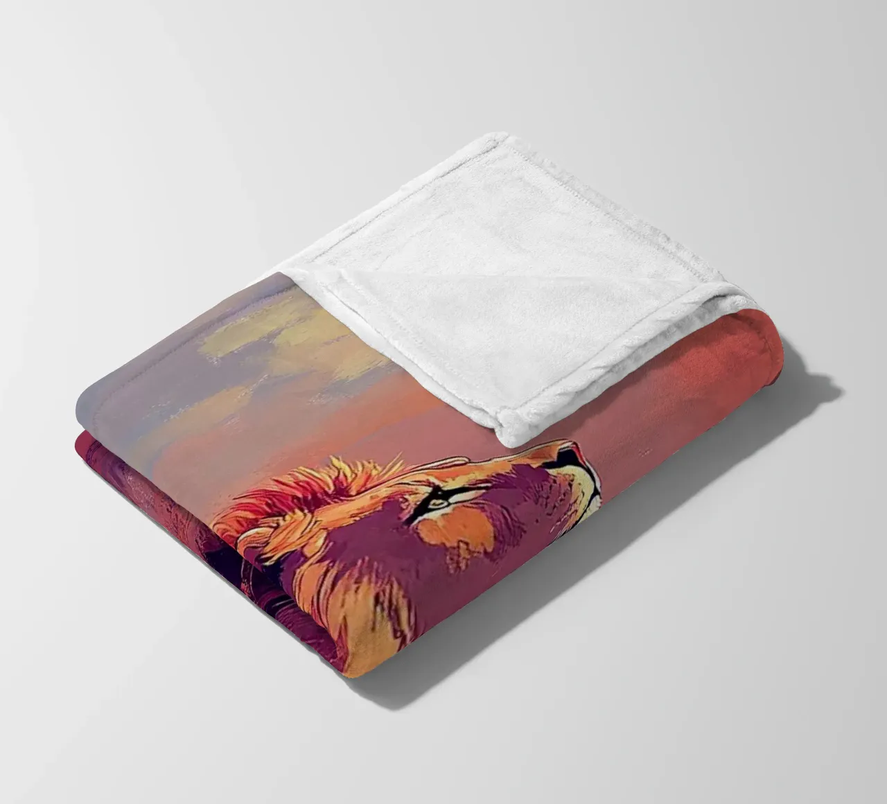Leone coperta in pile da Nikis Art Studio