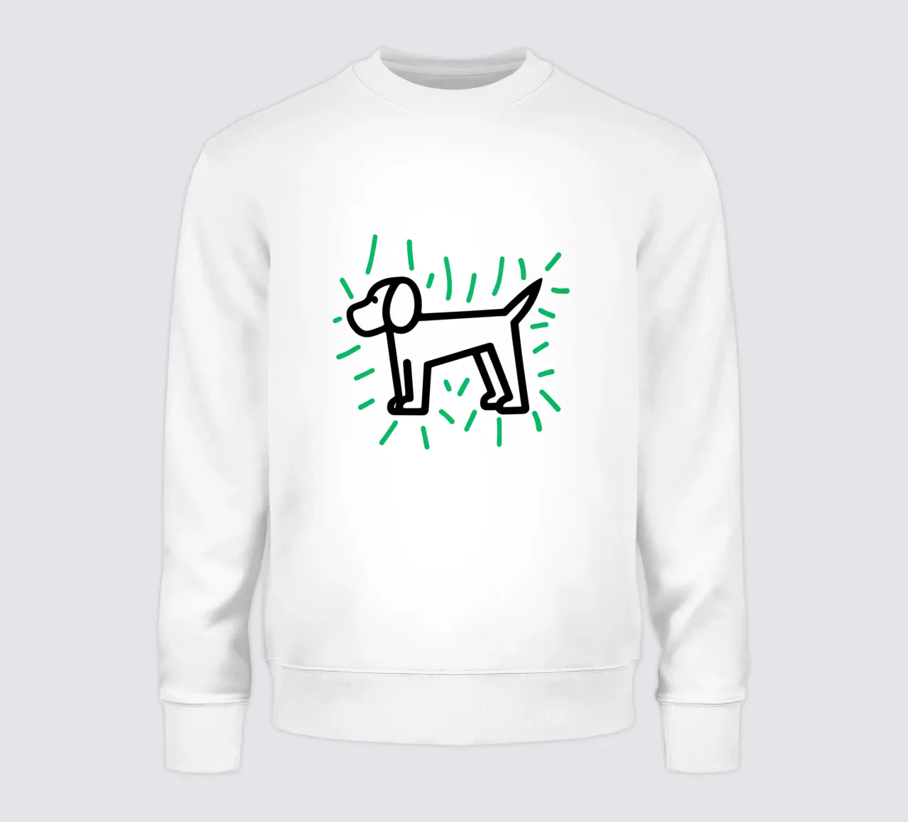 modern dog green 2 felpa da Rezh creations