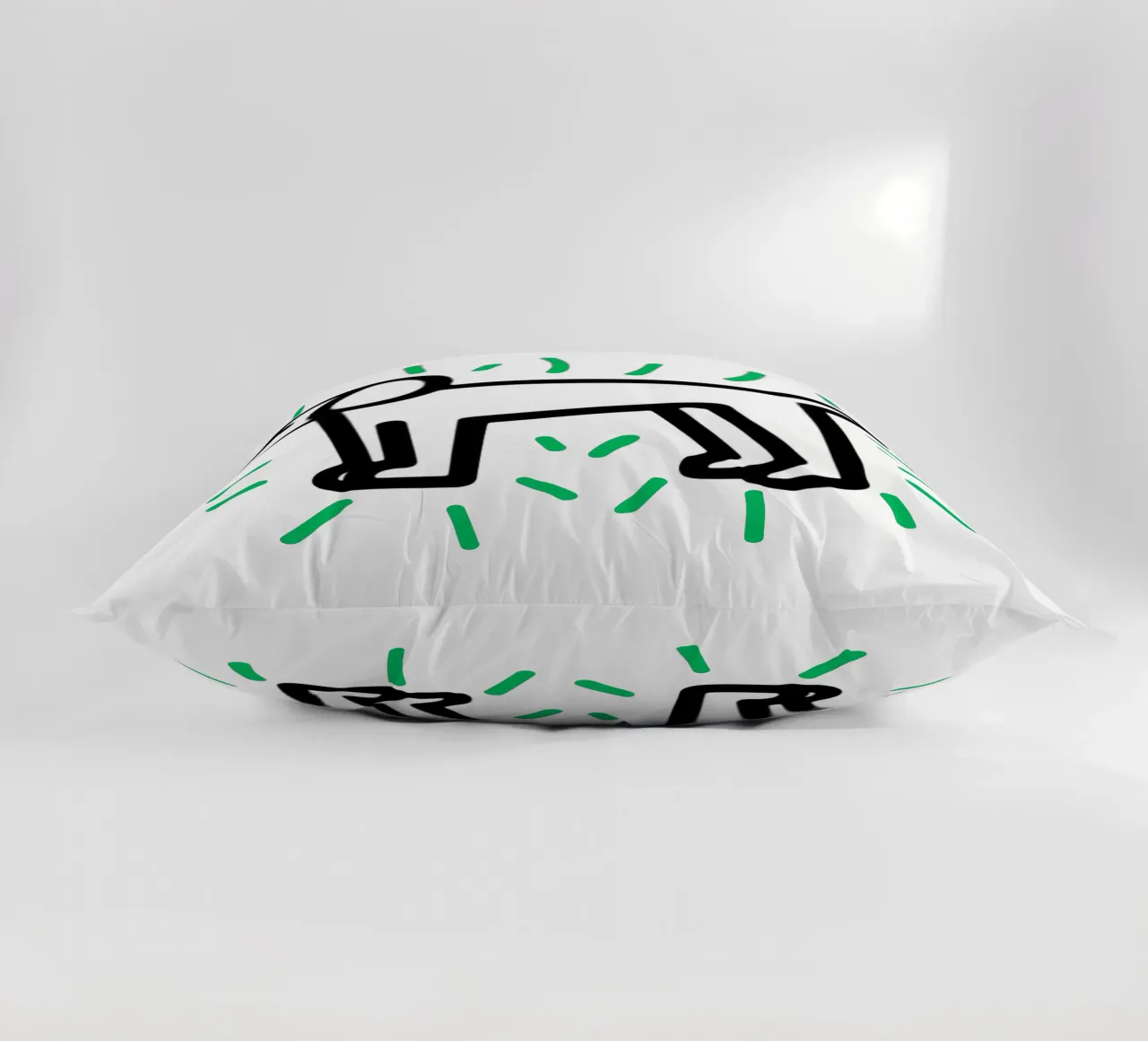 modern dog green 2 cuscino da Rezh creations