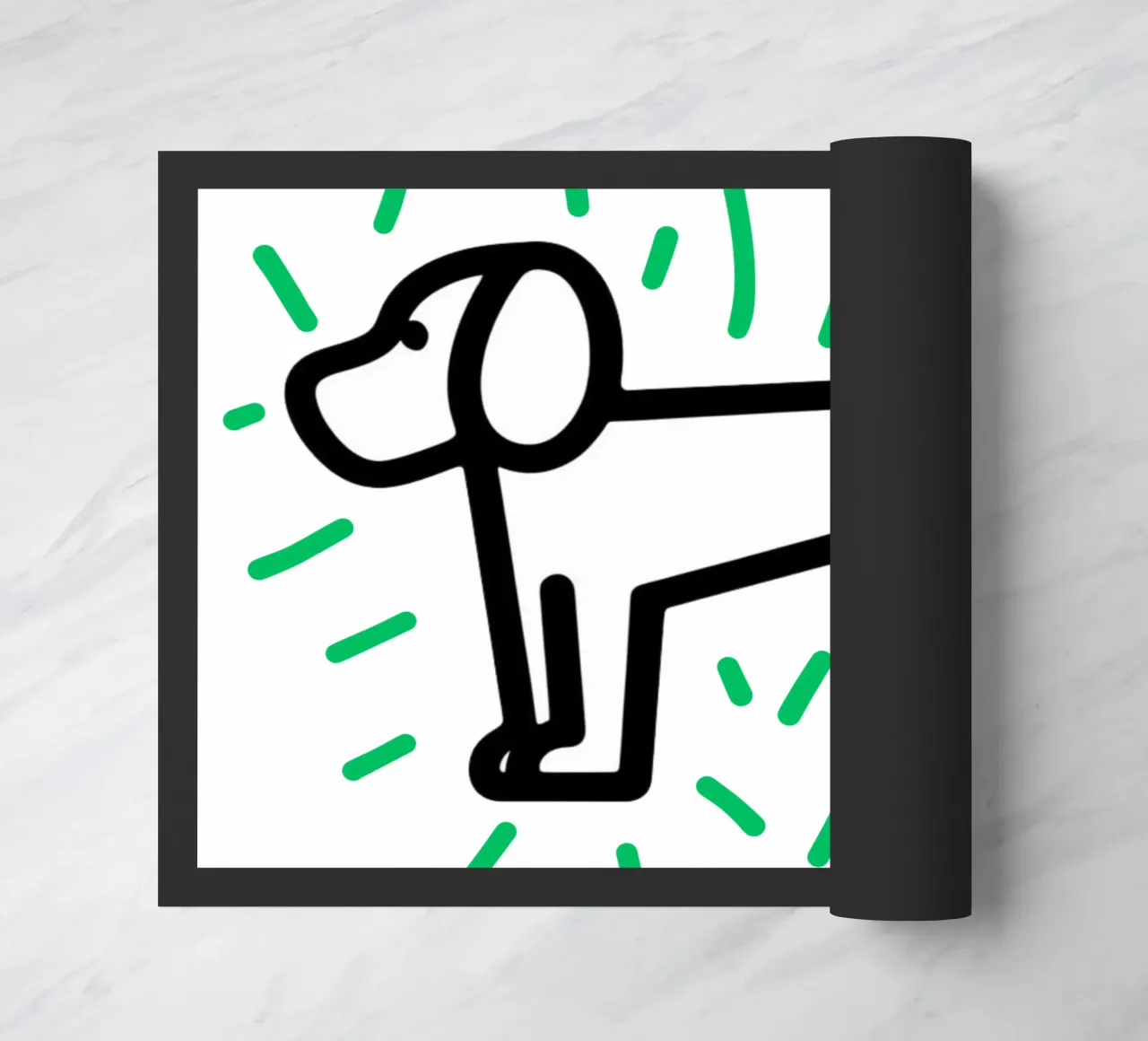 modern dog green 2 zerbino da Rezh creations