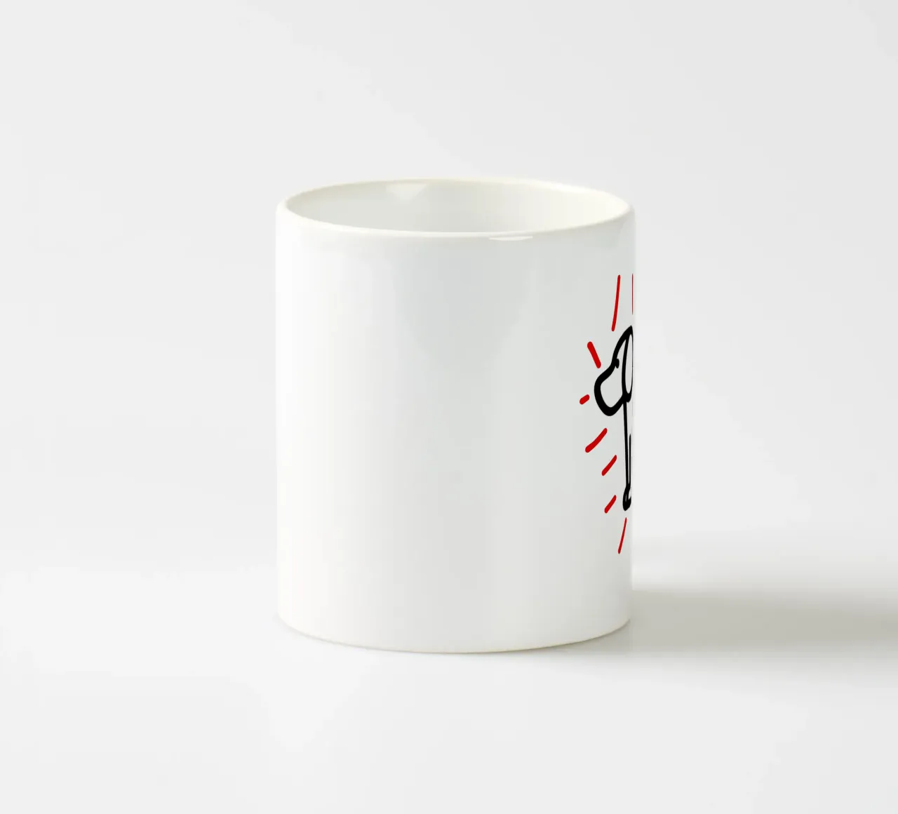 modern dog red 2 tazza in ceramica da Rezh creations