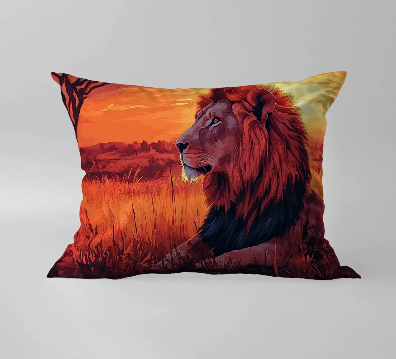 Leone cuscino da Nikis Art Studio