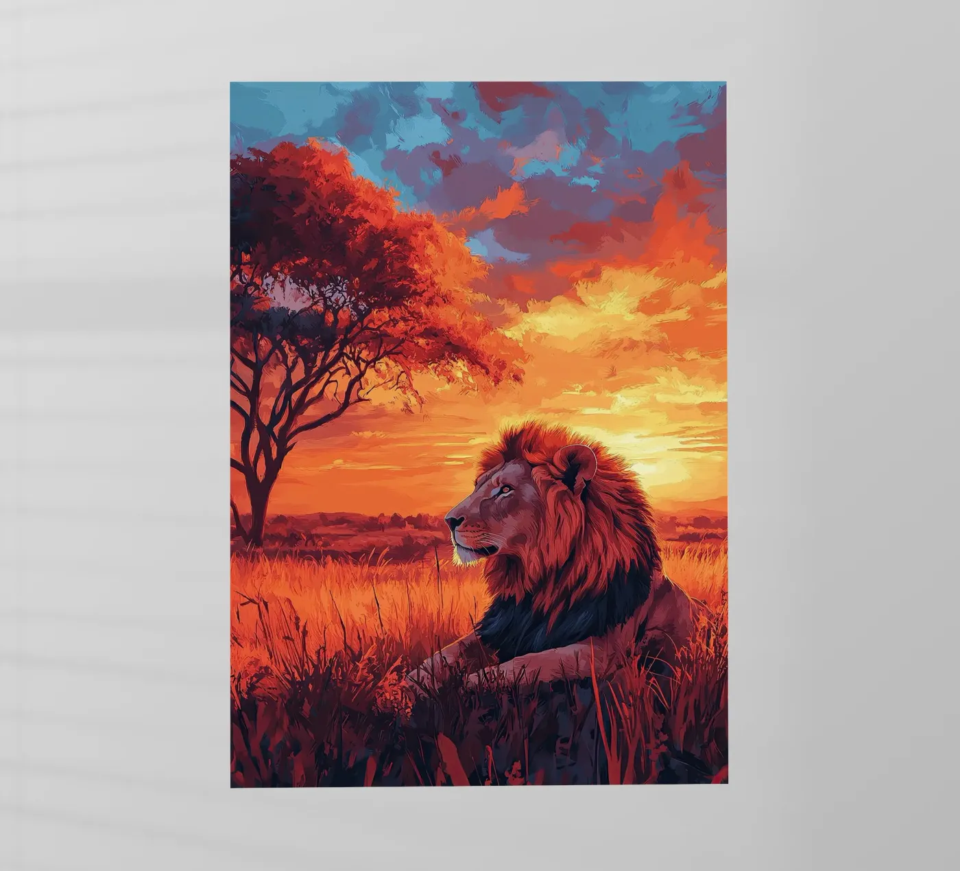 Lion pellicola backlit da Nikis Art Studio