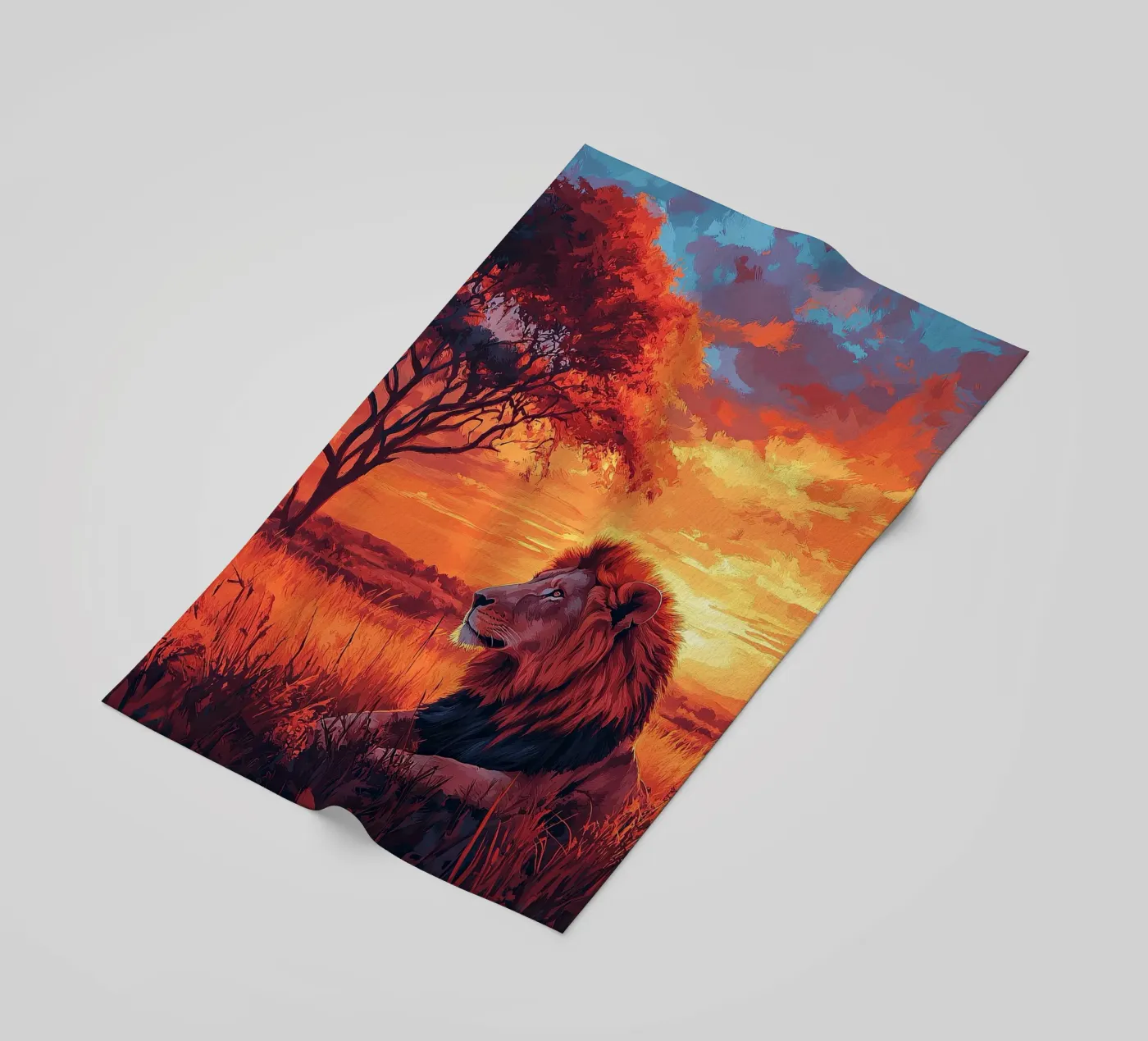 Leone telo mare da Nikis Art Studio