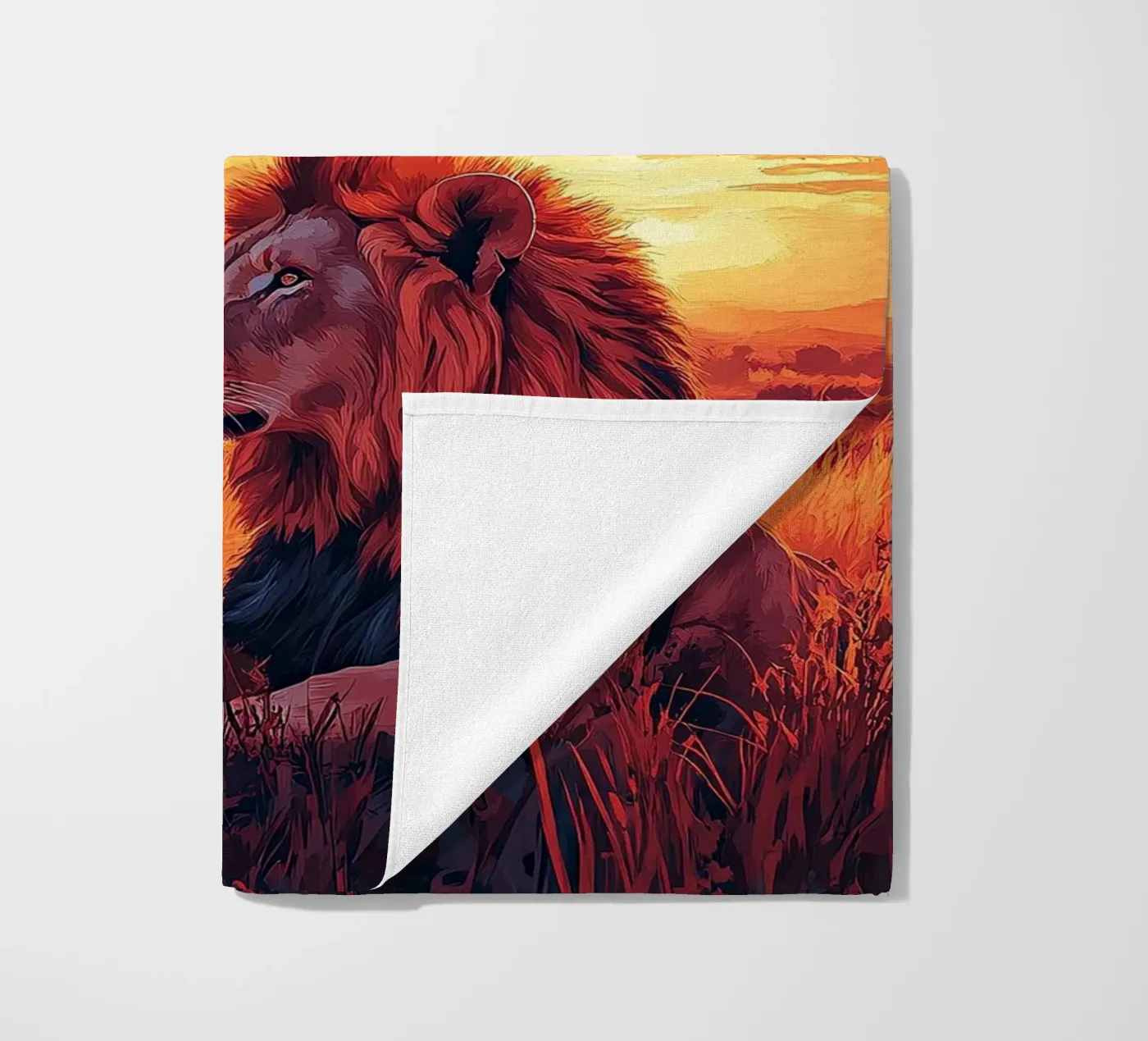 Leone telo mare da Nikis Art Studio