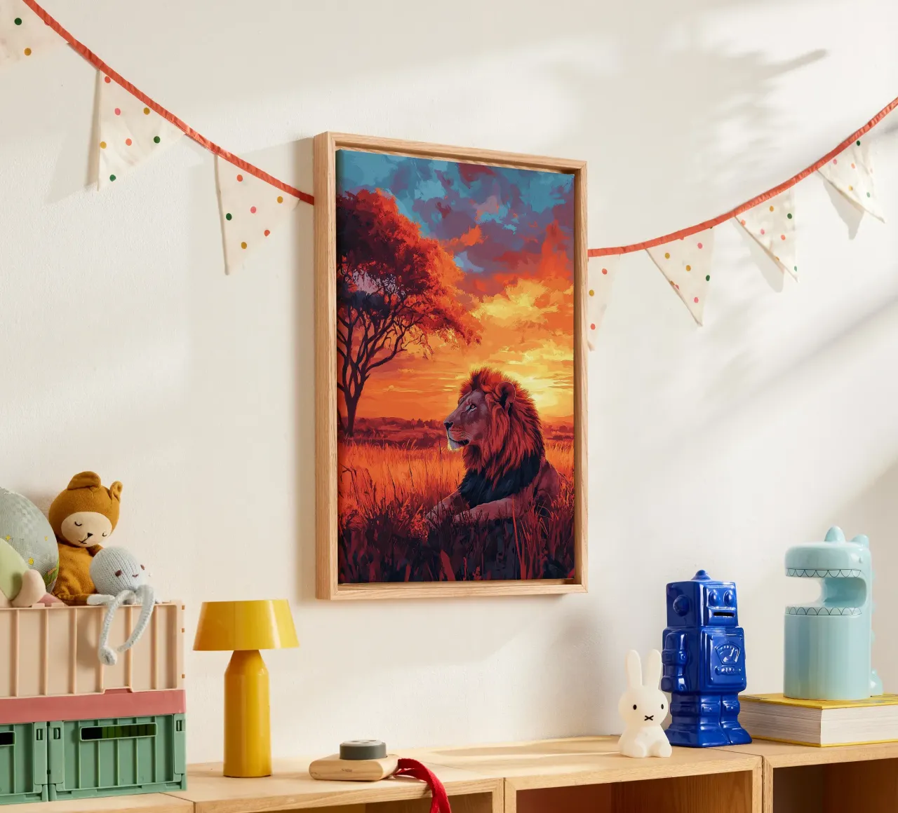 Leone tela da Nikis Art Studio