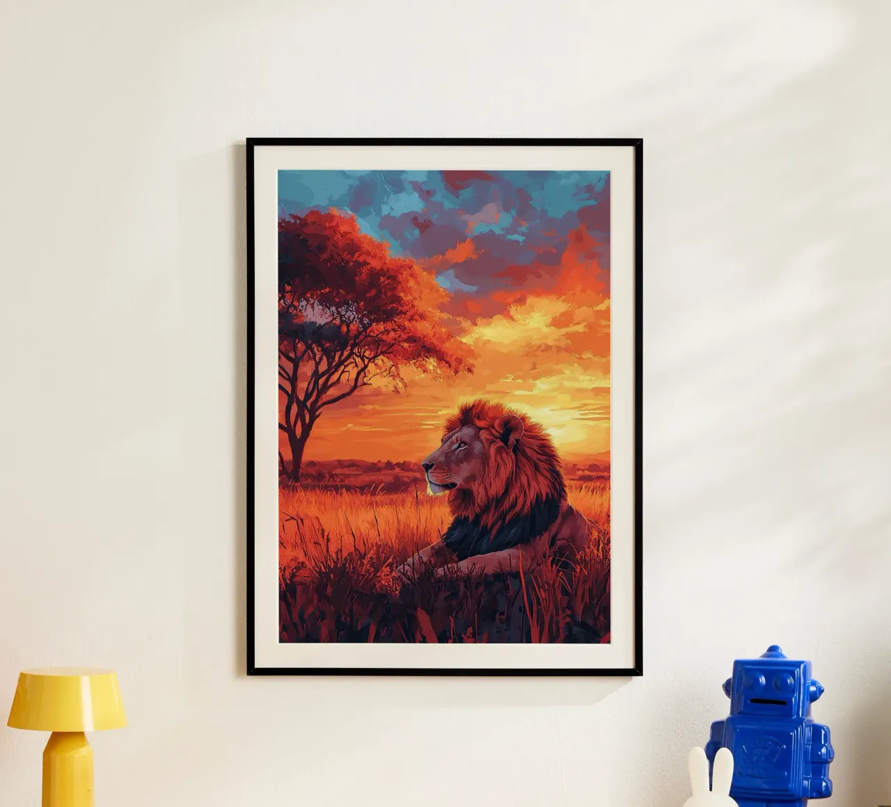 Leone poster da Nikis Art Studio