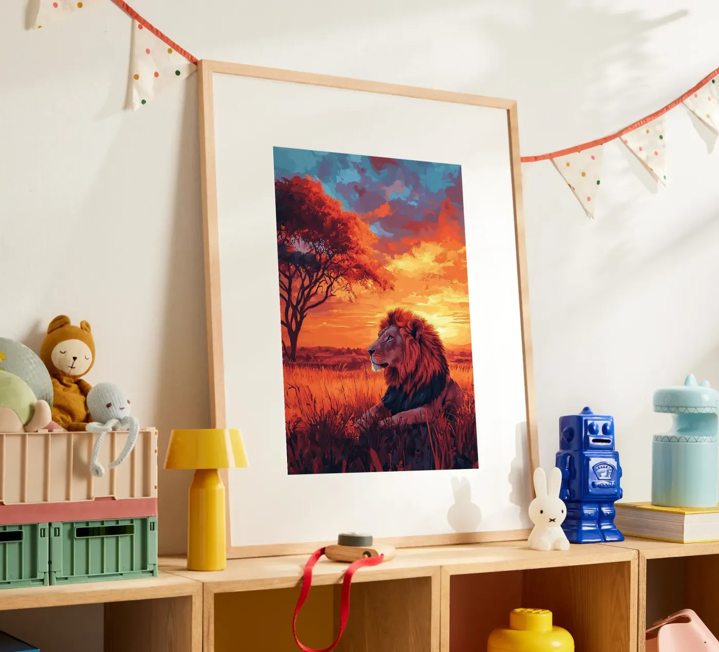 Lion poster da Nikis Art Studio