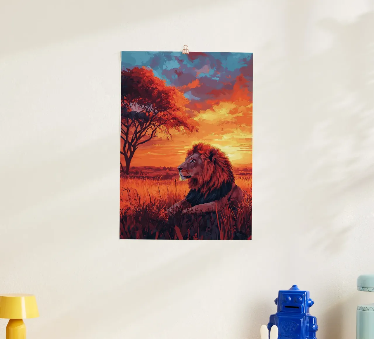 Leone poster da Nikis Art Studio