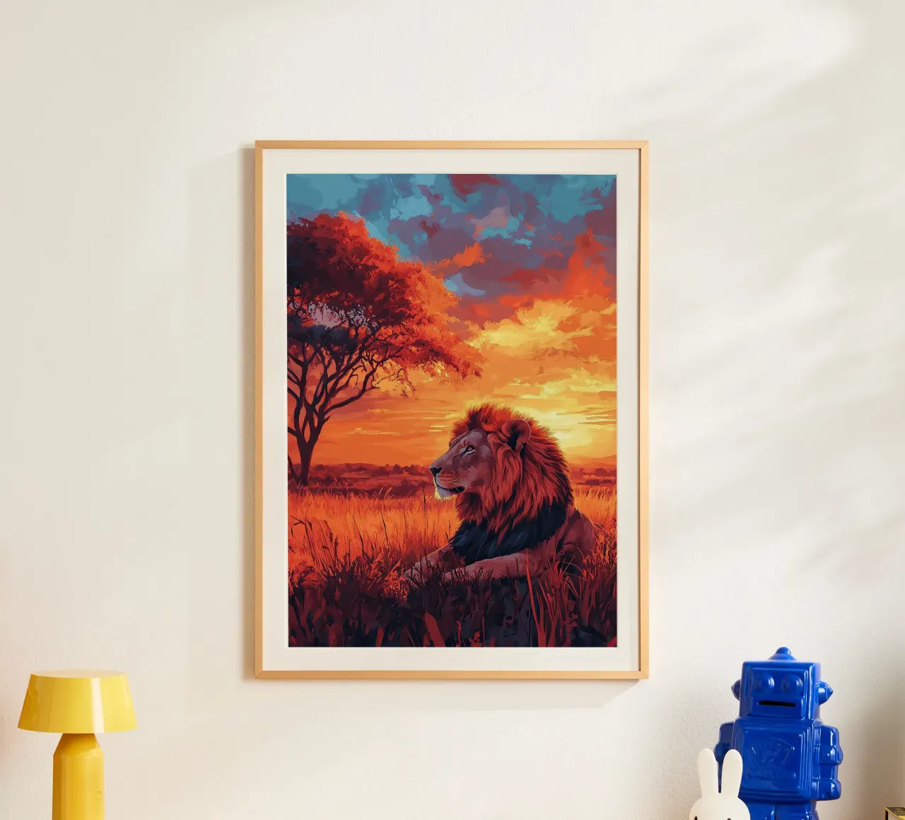 Leone poster da Nikis Art Studio