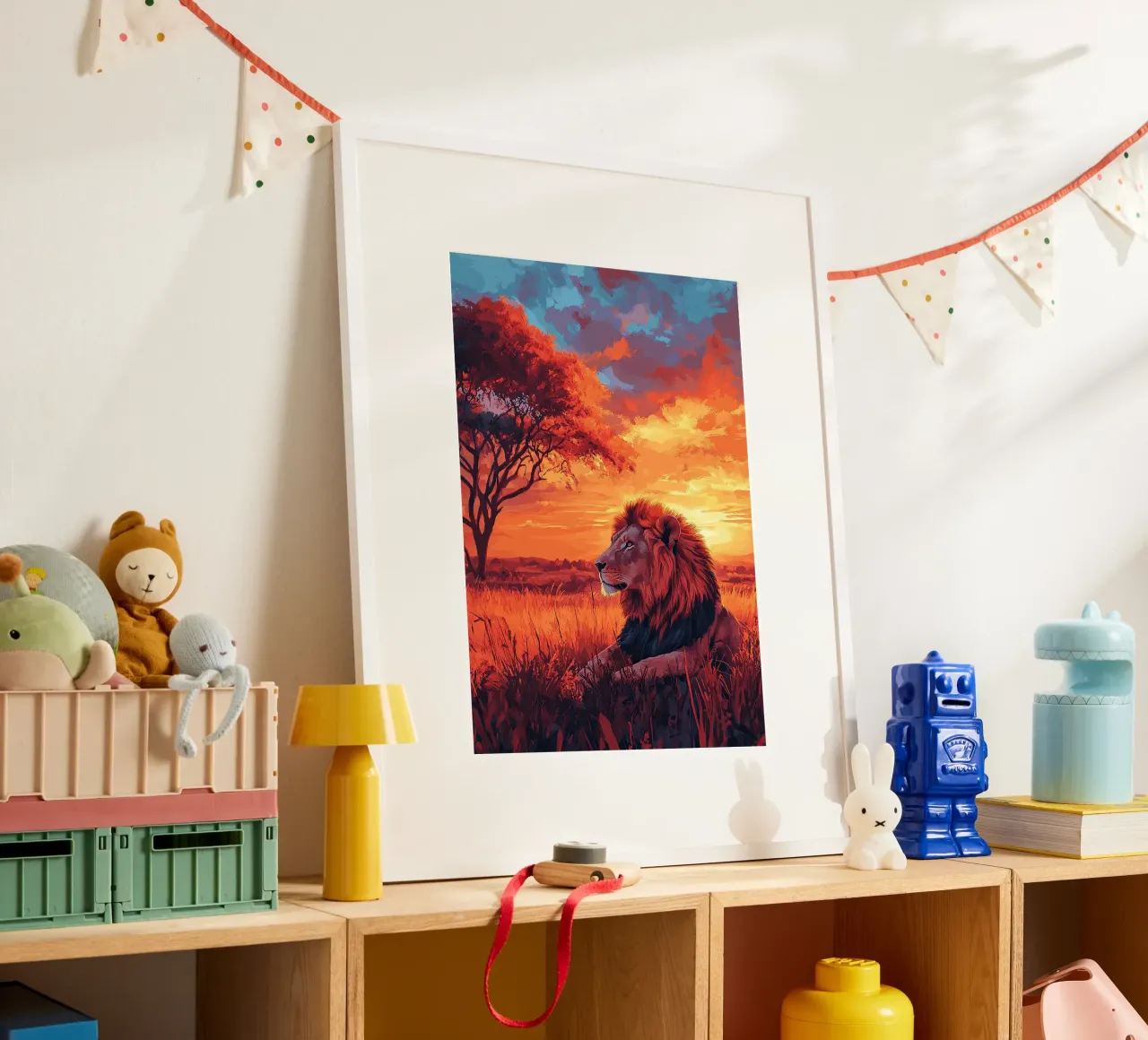 Leone poster da Nikis Art Studio