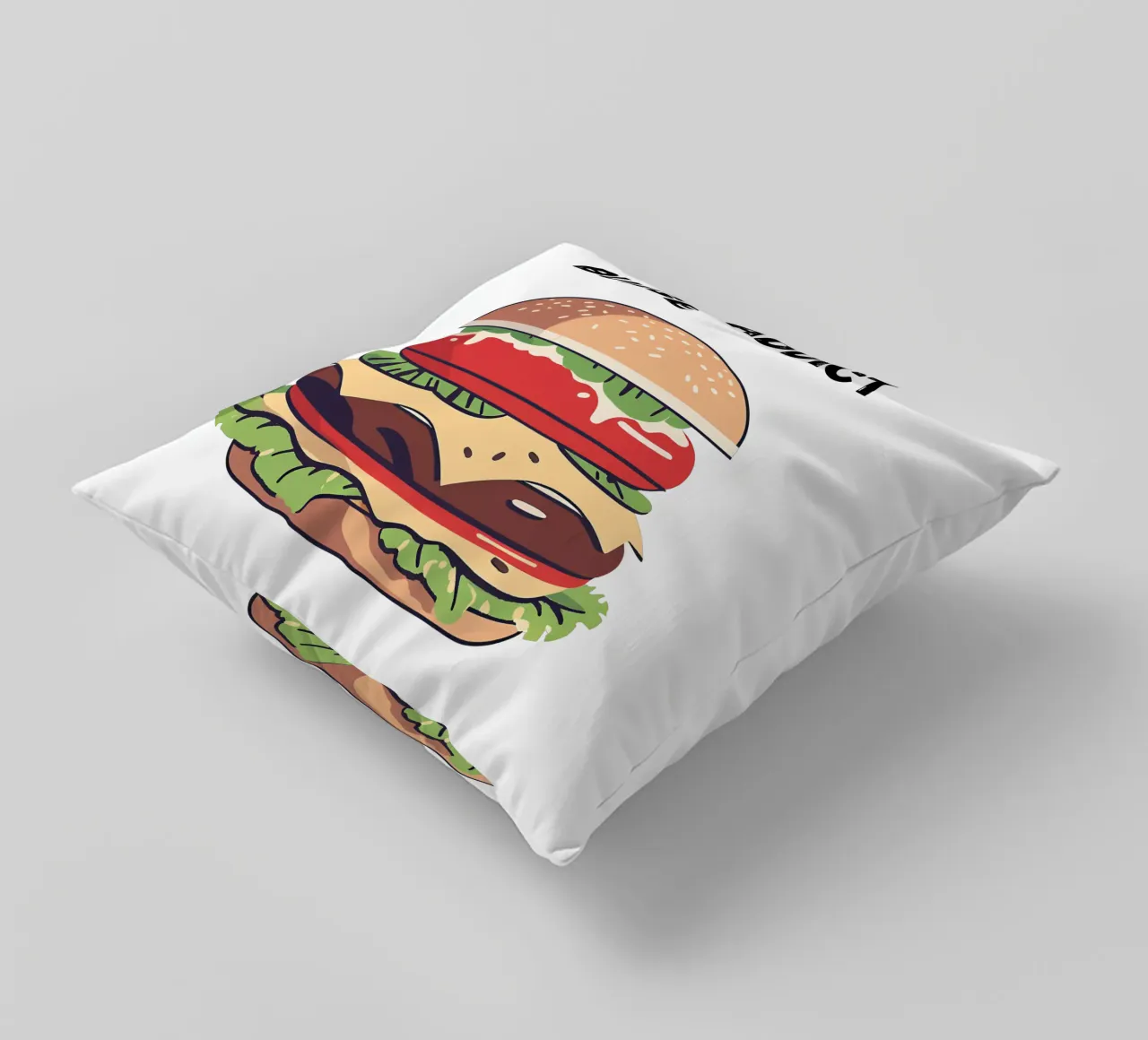 burger addict cuscino da Rezh creations