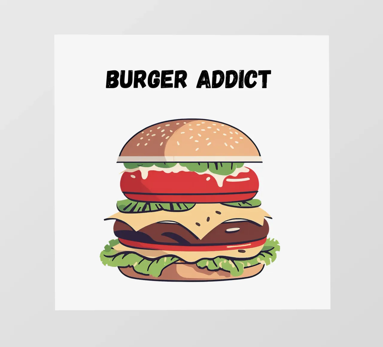 burger addict telo in pvc da Rezh creations