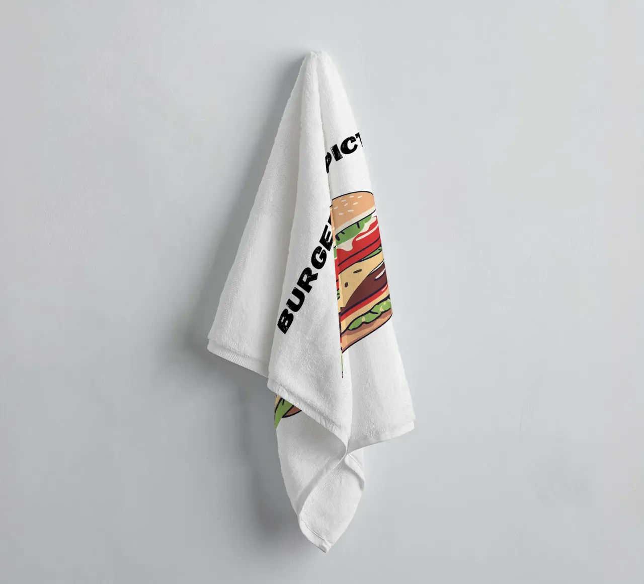 burger addict asciugamano da bagno da Rezh creations