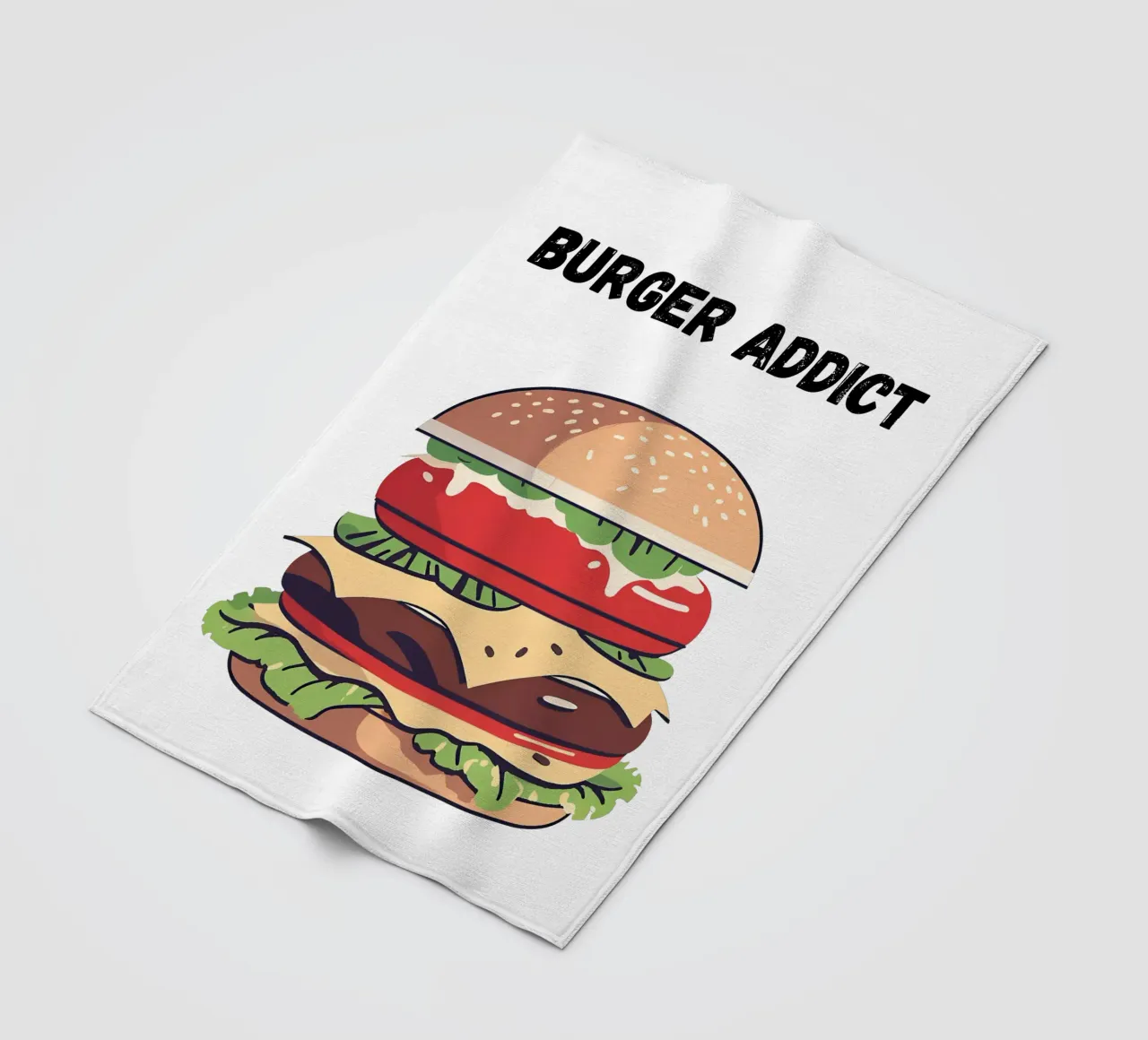 burger addict coperta in pile da Rezh creations