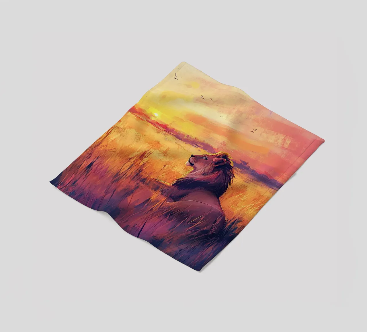 Nell'occhio del re: l'anima di un leone coperta in pile da Nikis Art Studio