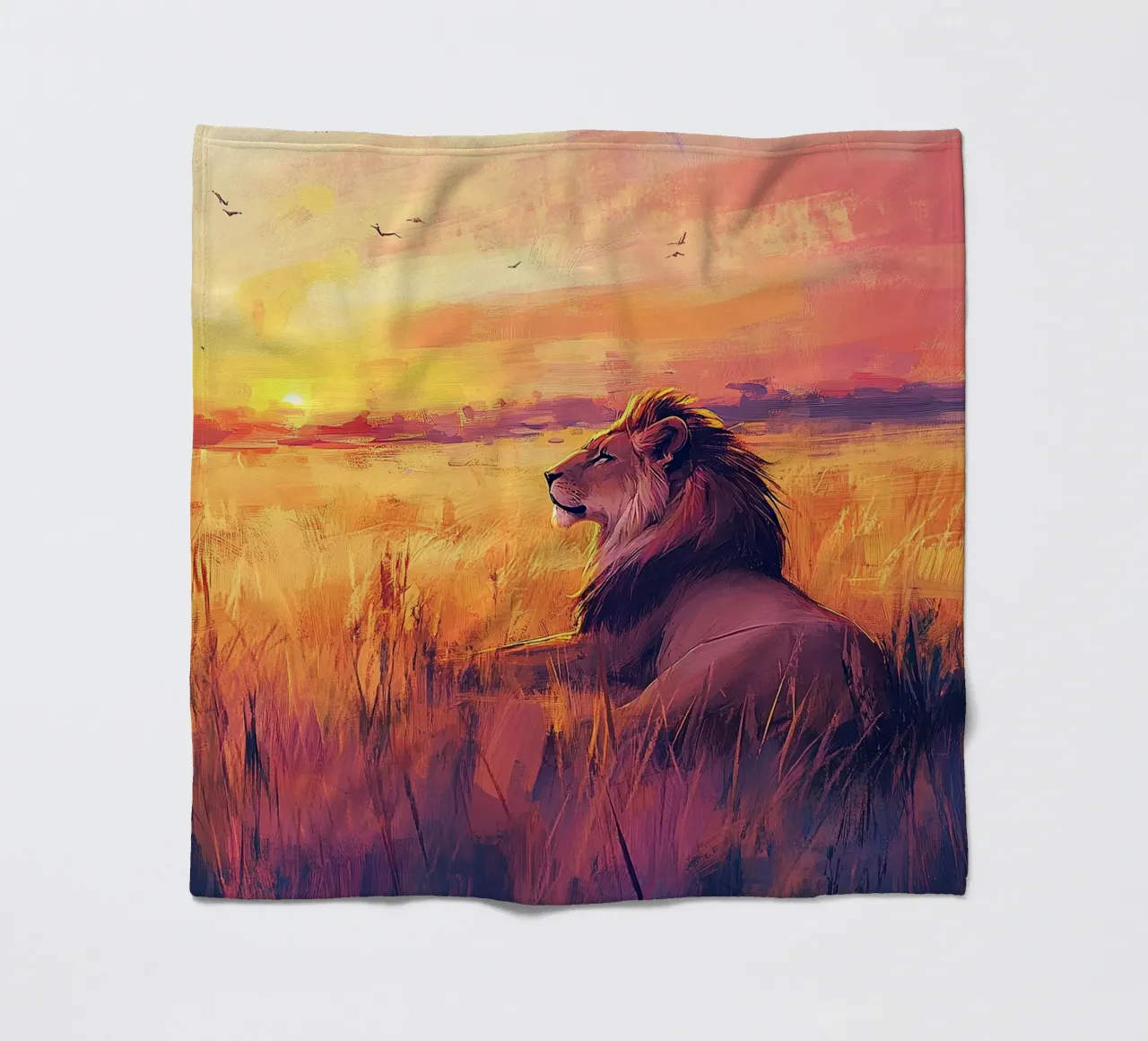Nell'occhio del re: l'anima di un leone coperta in pile da Nikis Art Studio