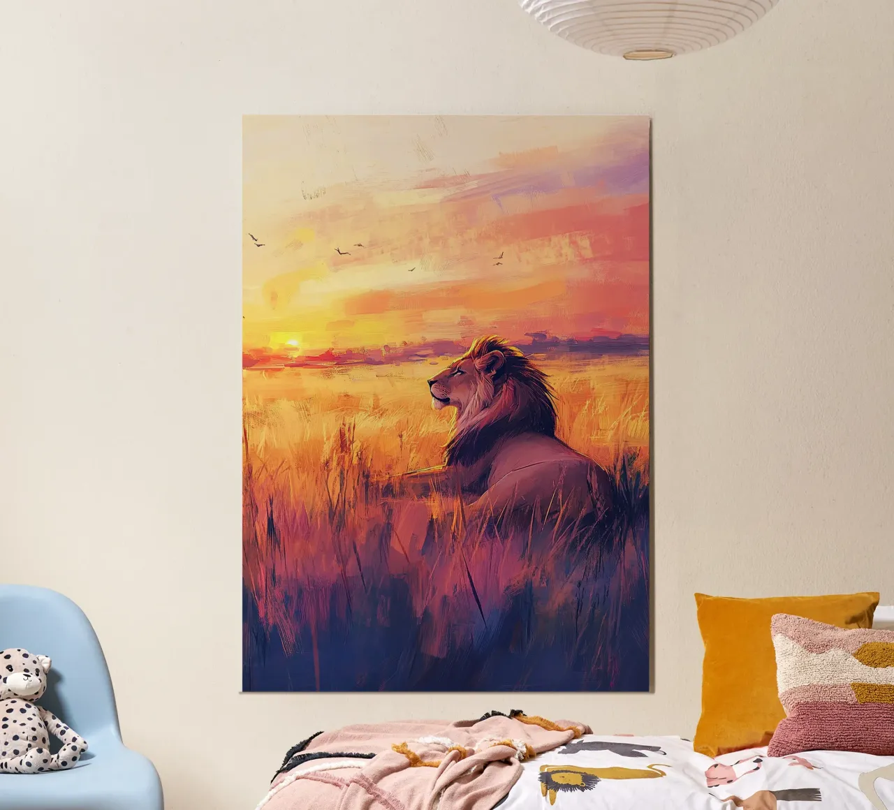 Nell'occhio del re: l'anima di un leone alluminio dibond da Nikis Art Studio