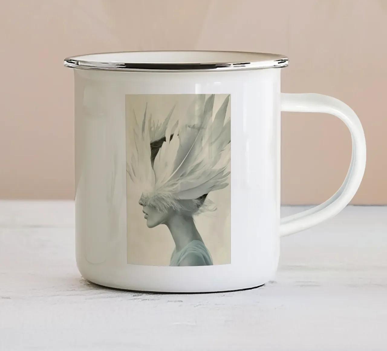 The Lightness tazza in smalto da treechild