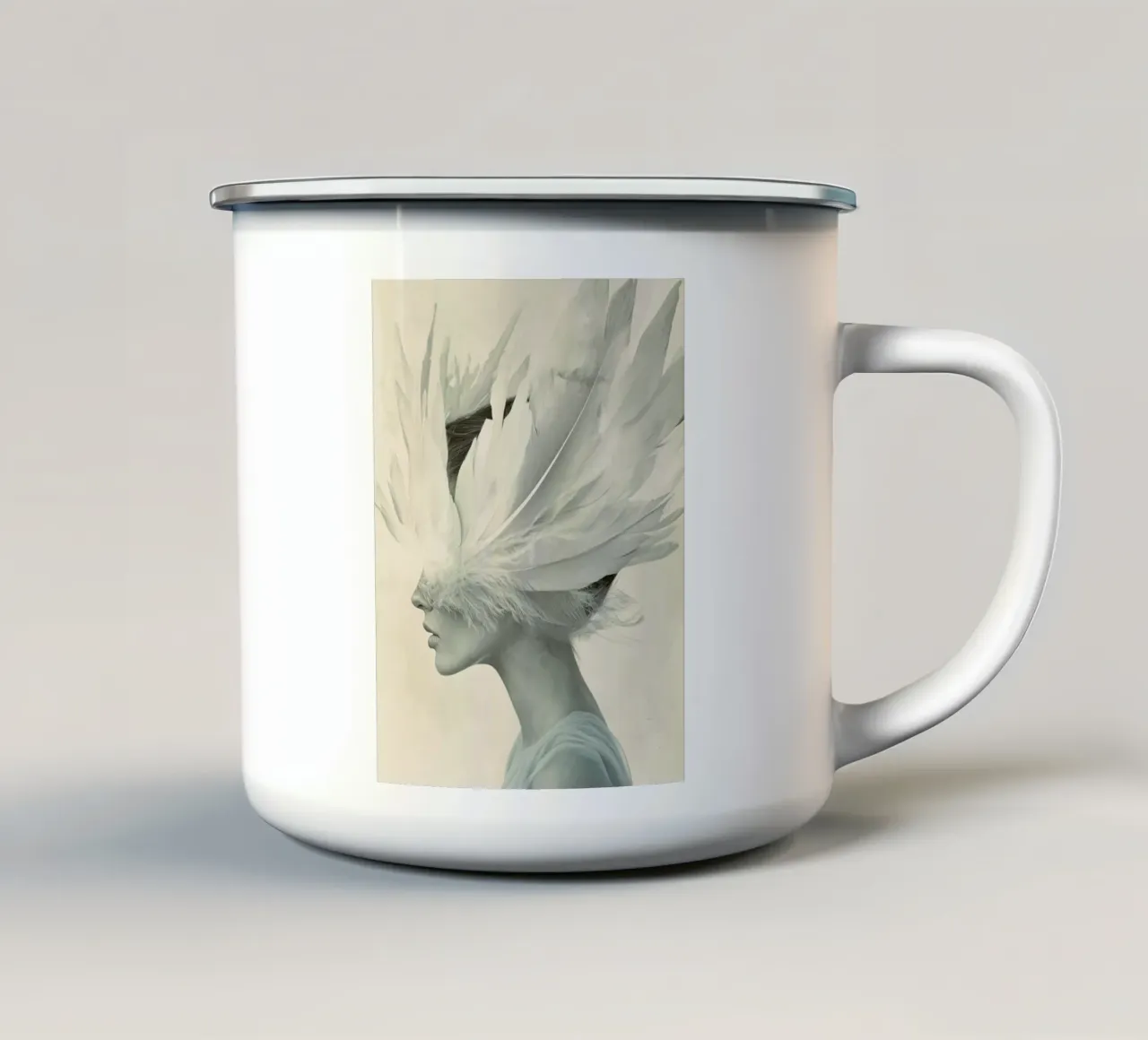The Lightness tazza in smalto da treechild