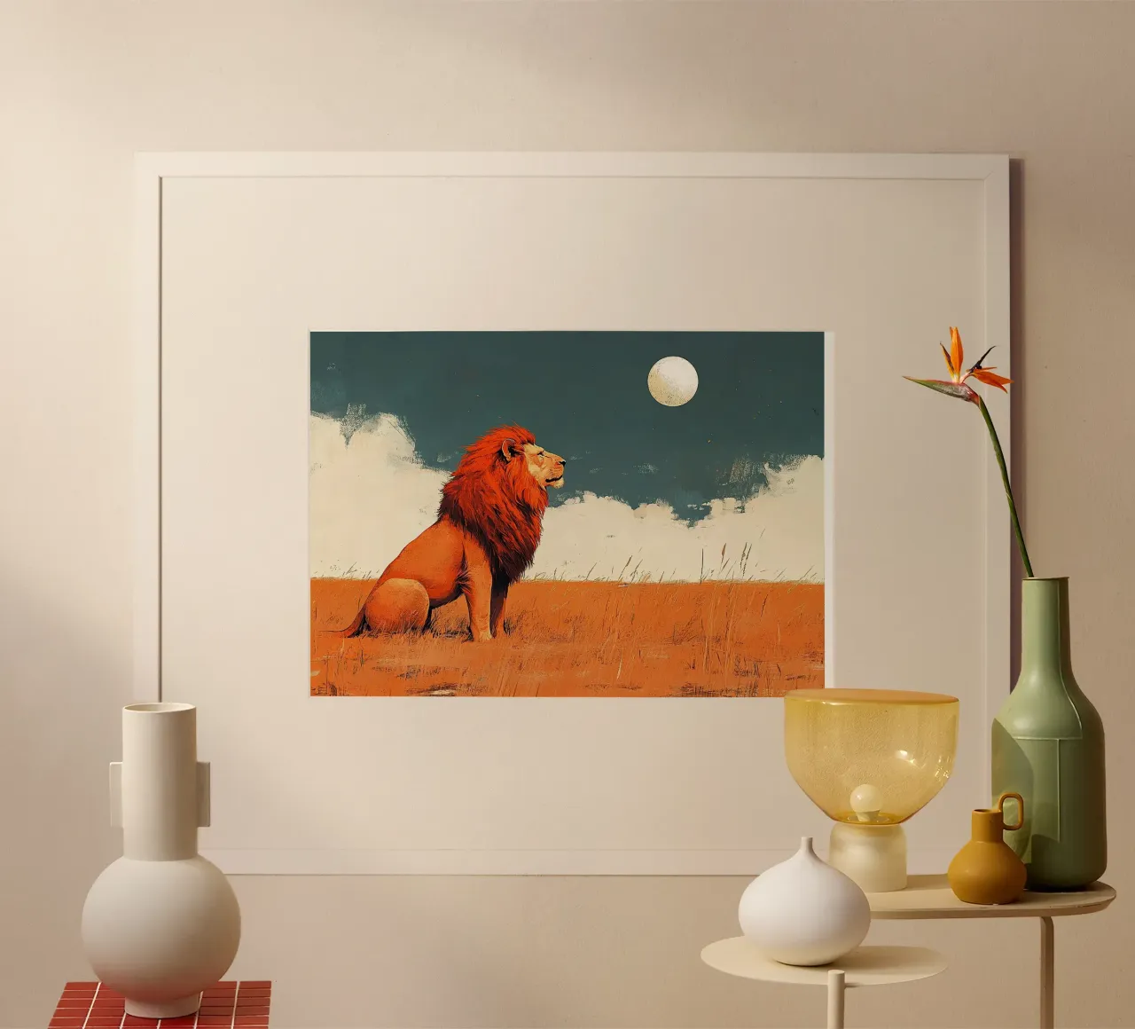 Leone poster da Nikis Art Studio