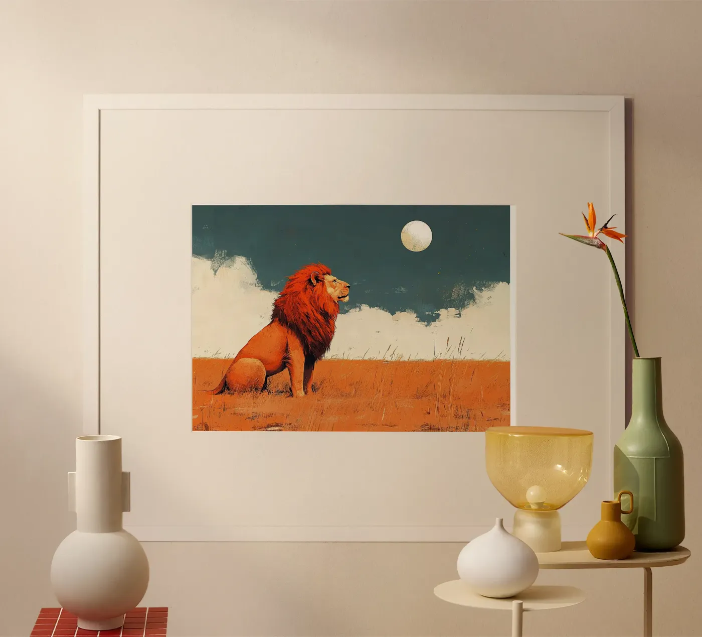 Leone poster da Nikis Art Studio