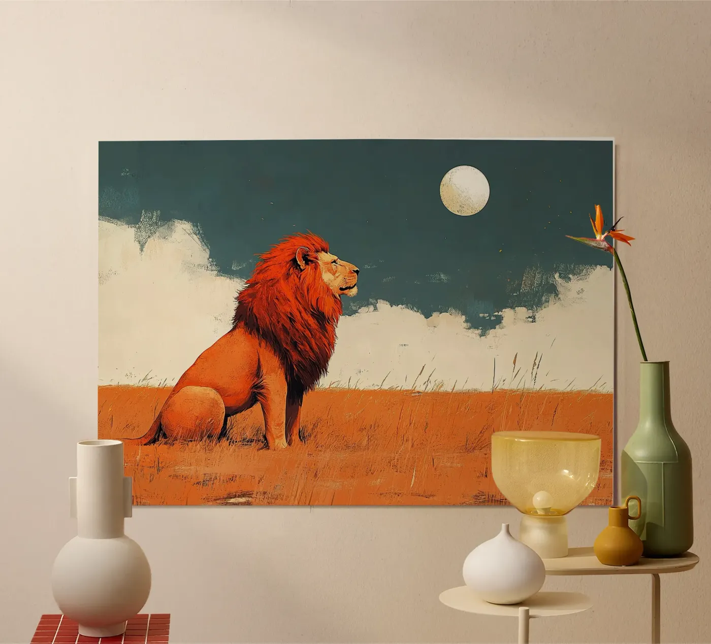 Leone poster da Nikis Art Studio