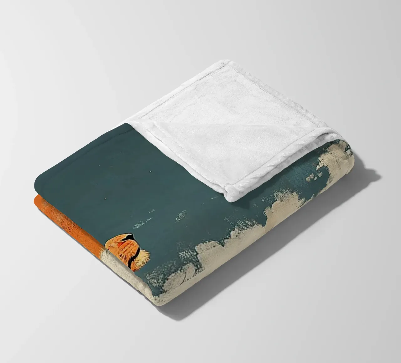 Löwe Fleecedecke von Nikis Art Studio