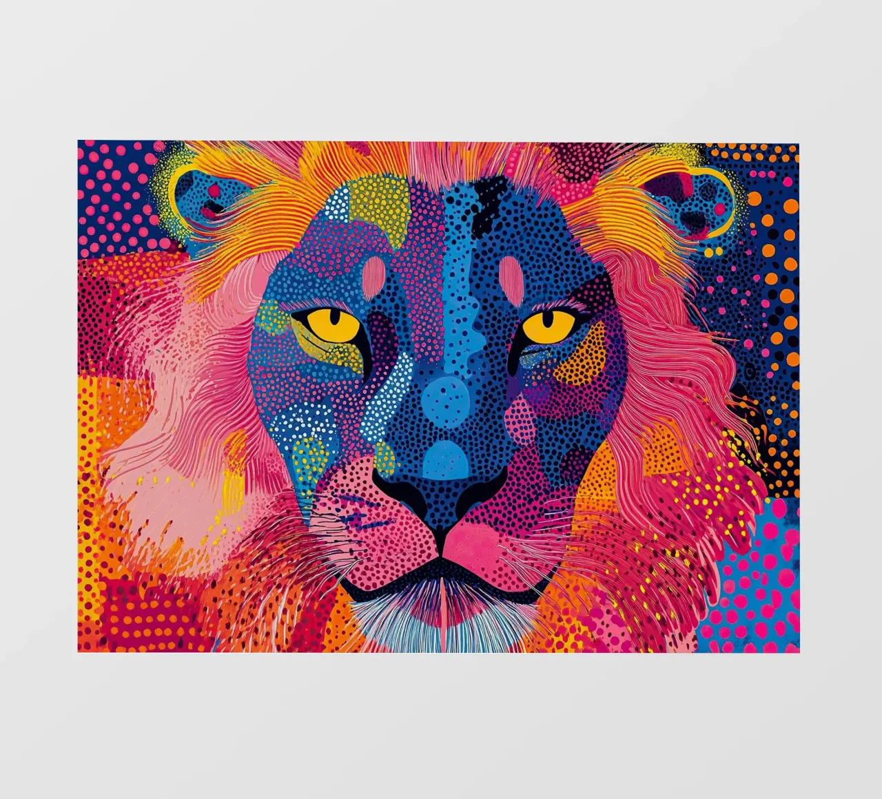 Leone pellicola backlit da Nikis Art Studio