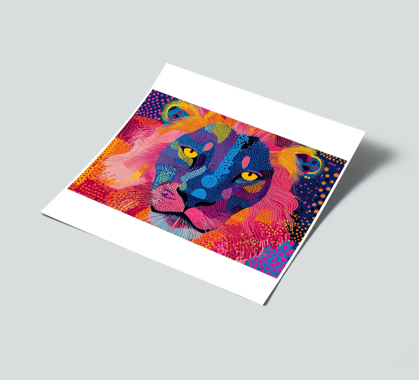 Lion sticker sheet by Nikis Art Studio