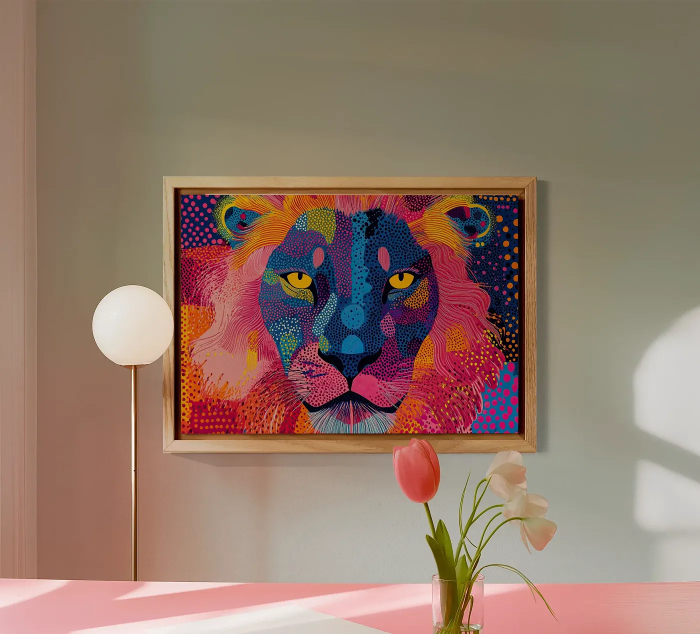 Leone alluminio dibond da Nikis Art Studio