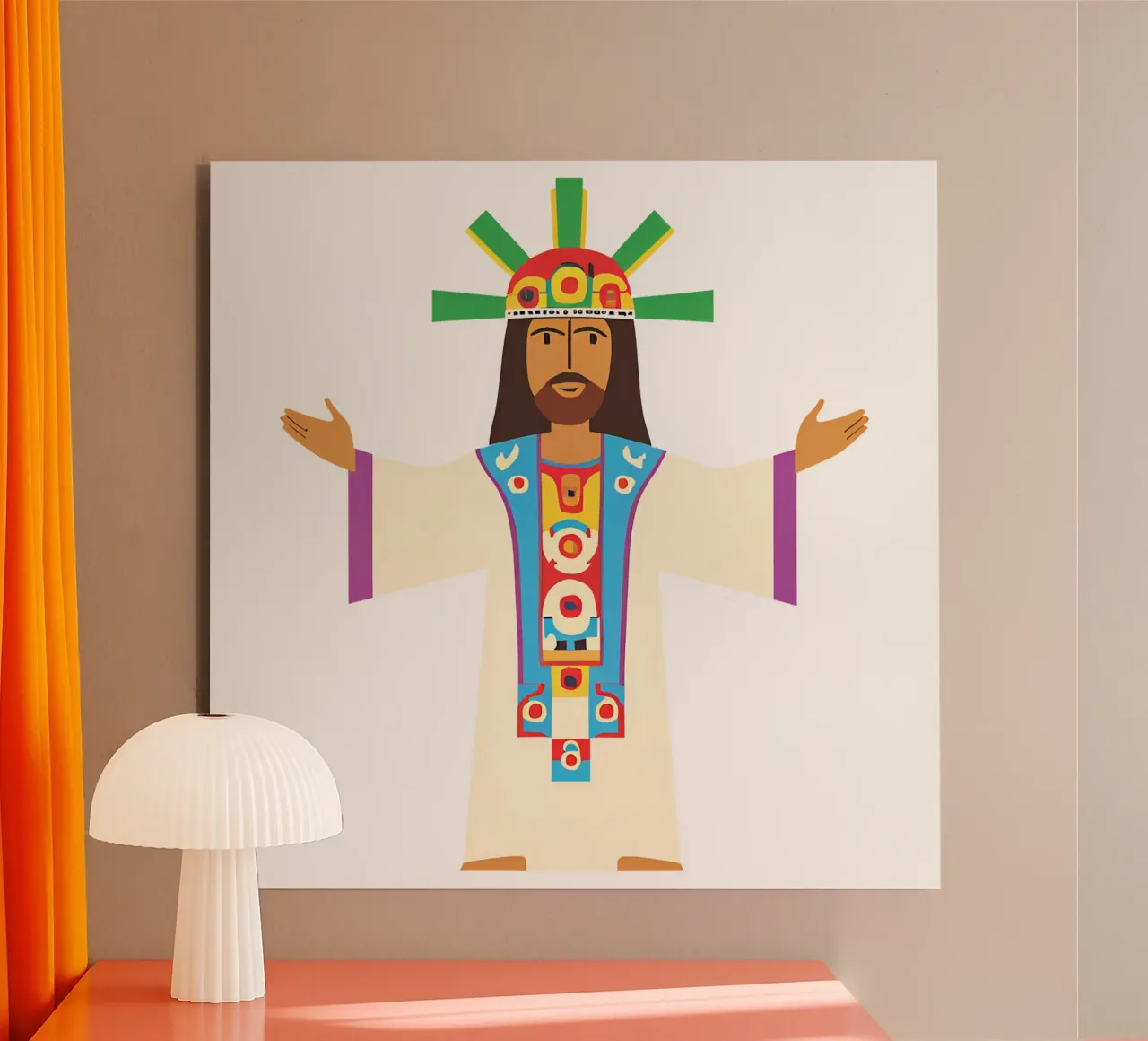 jesus 1 alu-dibond by Rezh creations