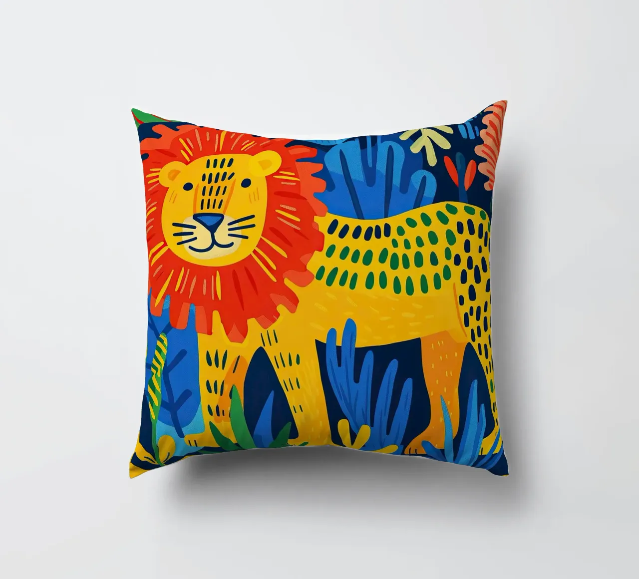 Leone cuscino da Nikis Art Studio