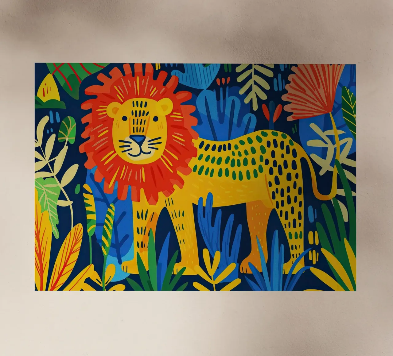 Leone pellicola backlit da Nikis Art Studio