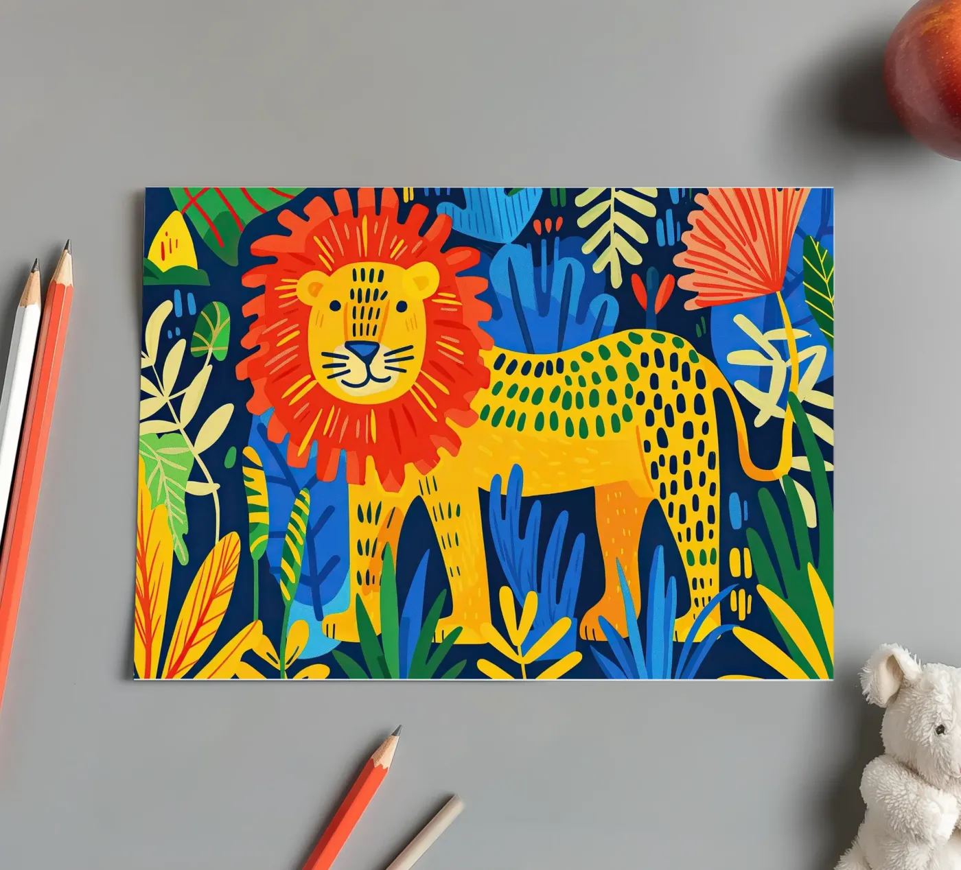 Lion sticker sheet by Nikis Art Studio