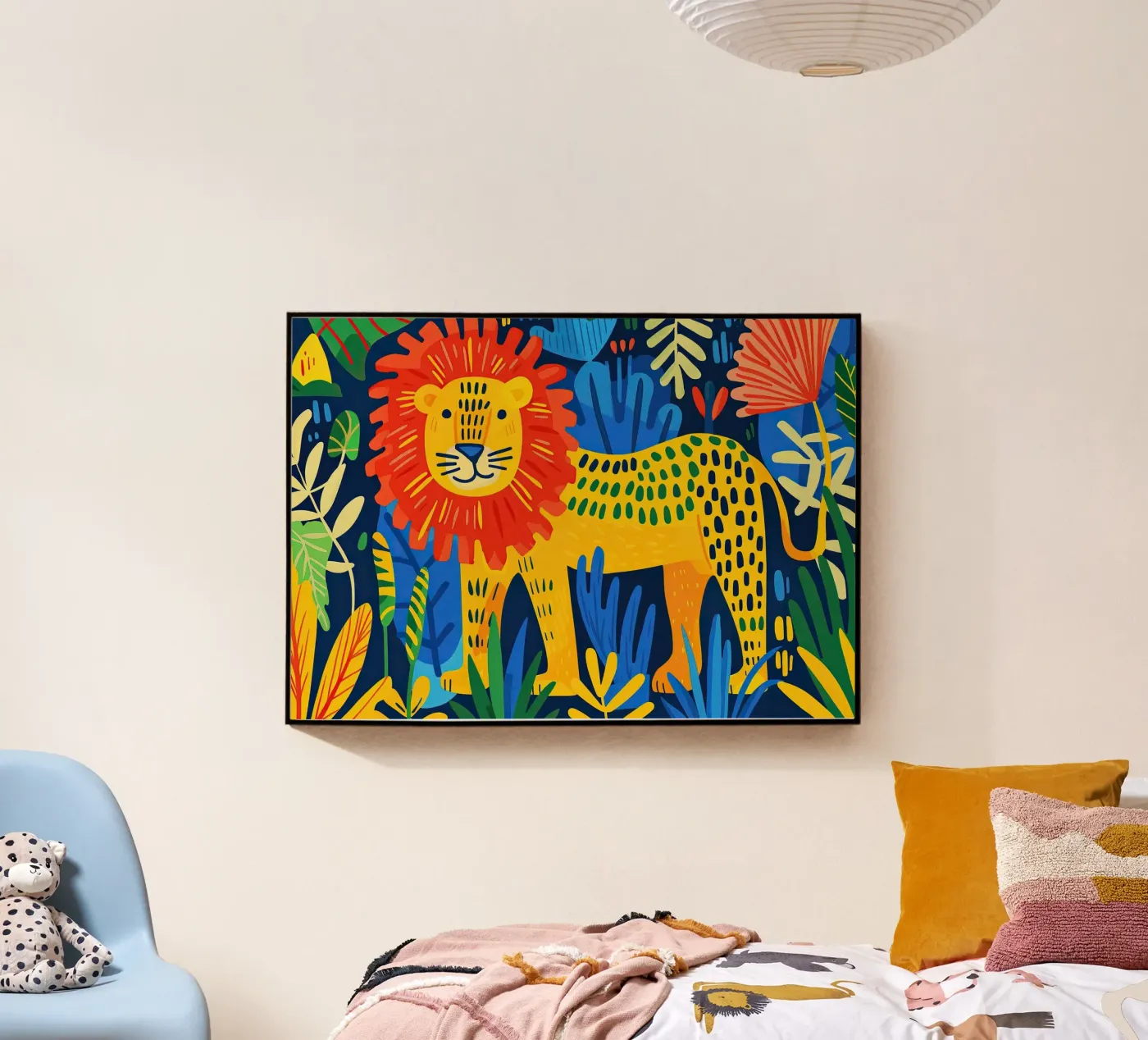 Lion plexiglas de Nikis Art Studio