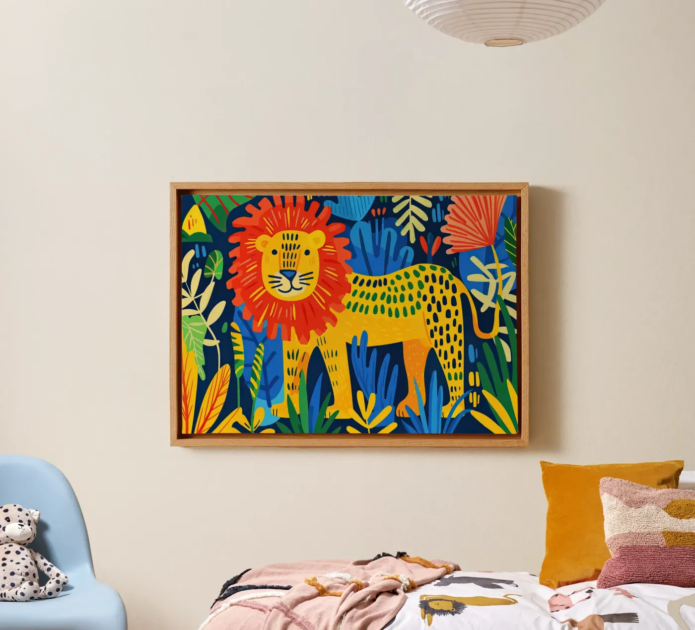 Leone tela da Nikis Art Studio