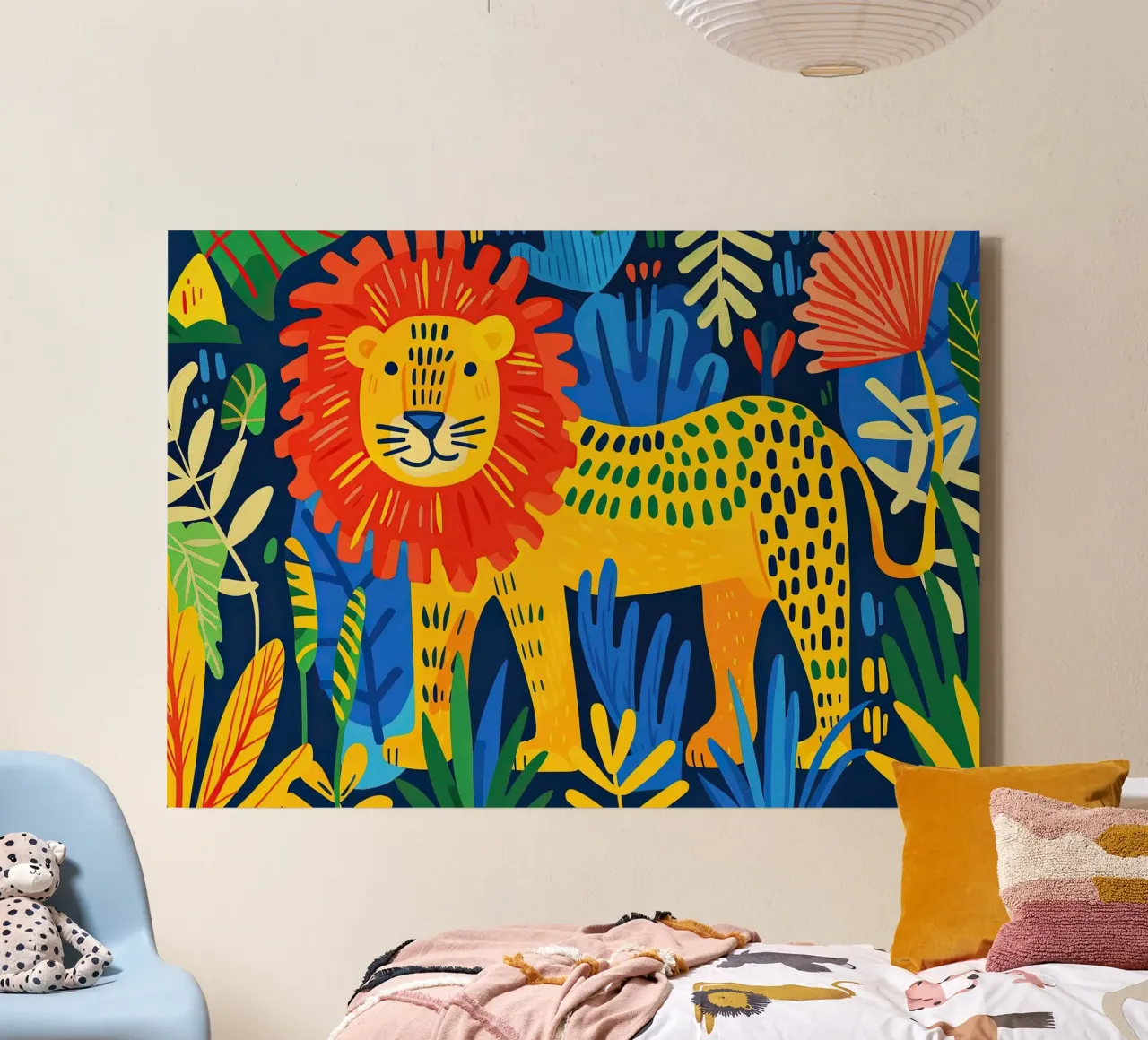 Leone tela da Nikis Art Studio