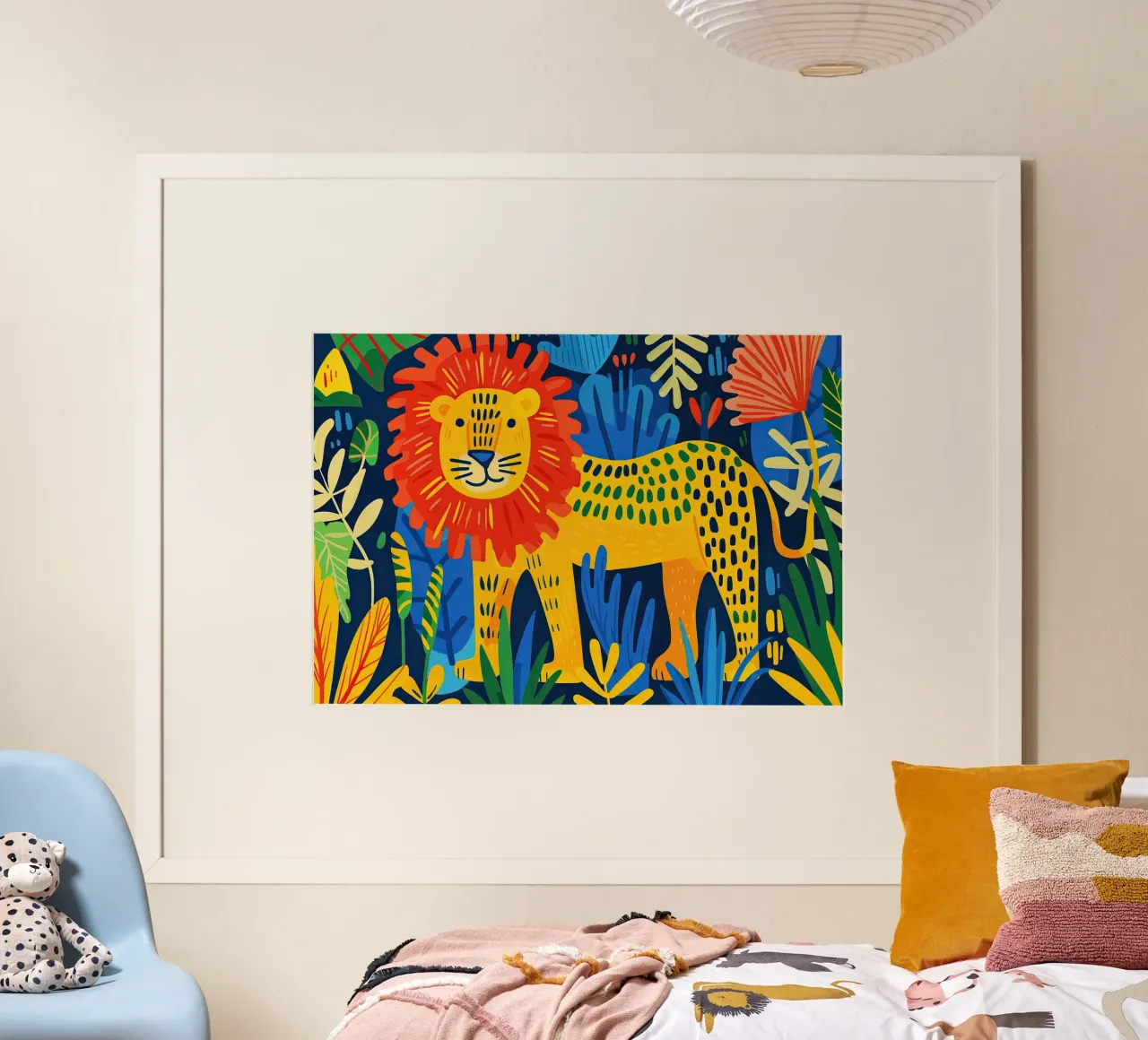 Leone poster da Nikis Art Studio