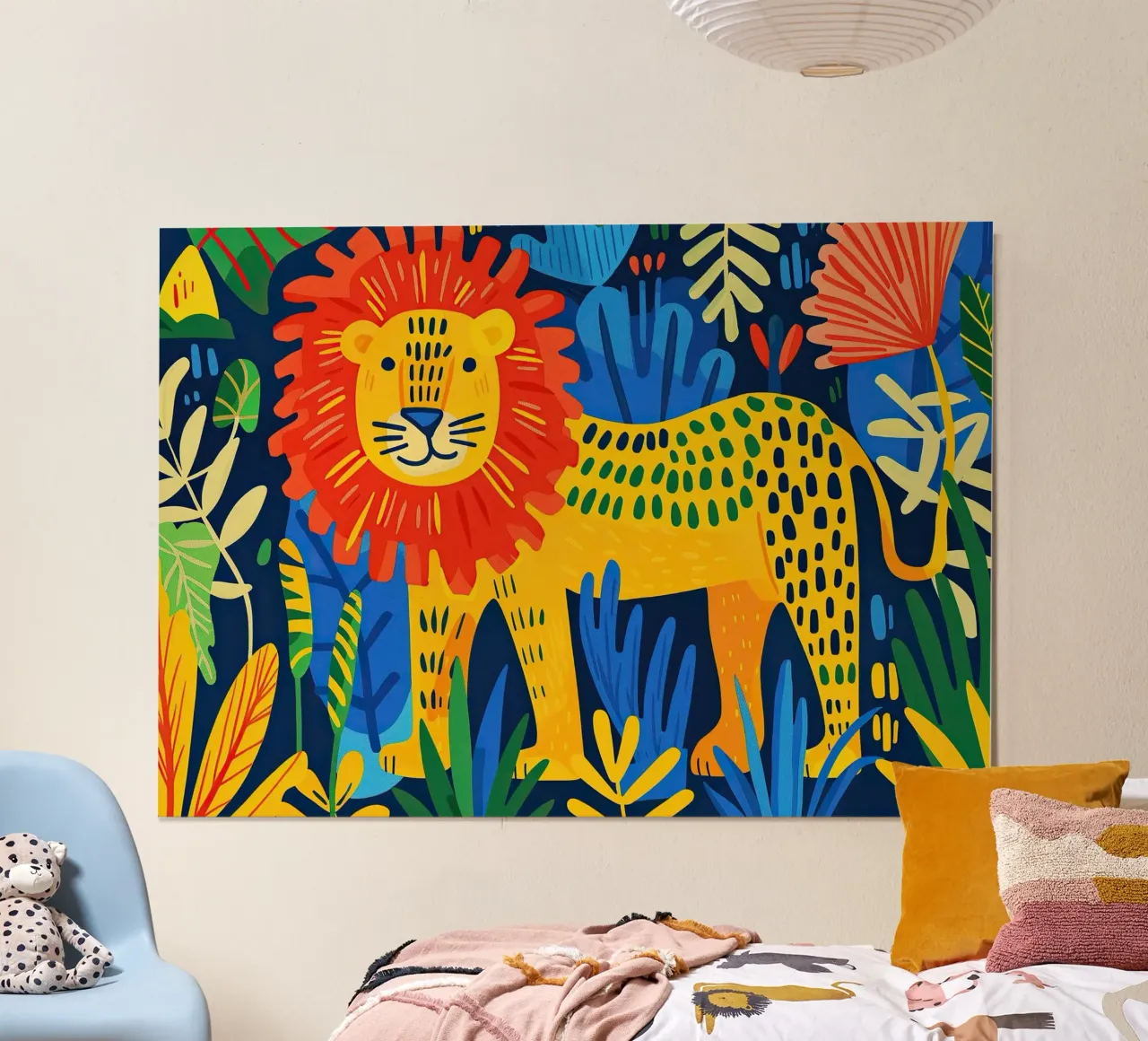 Leone poster da Nikis Art Studio