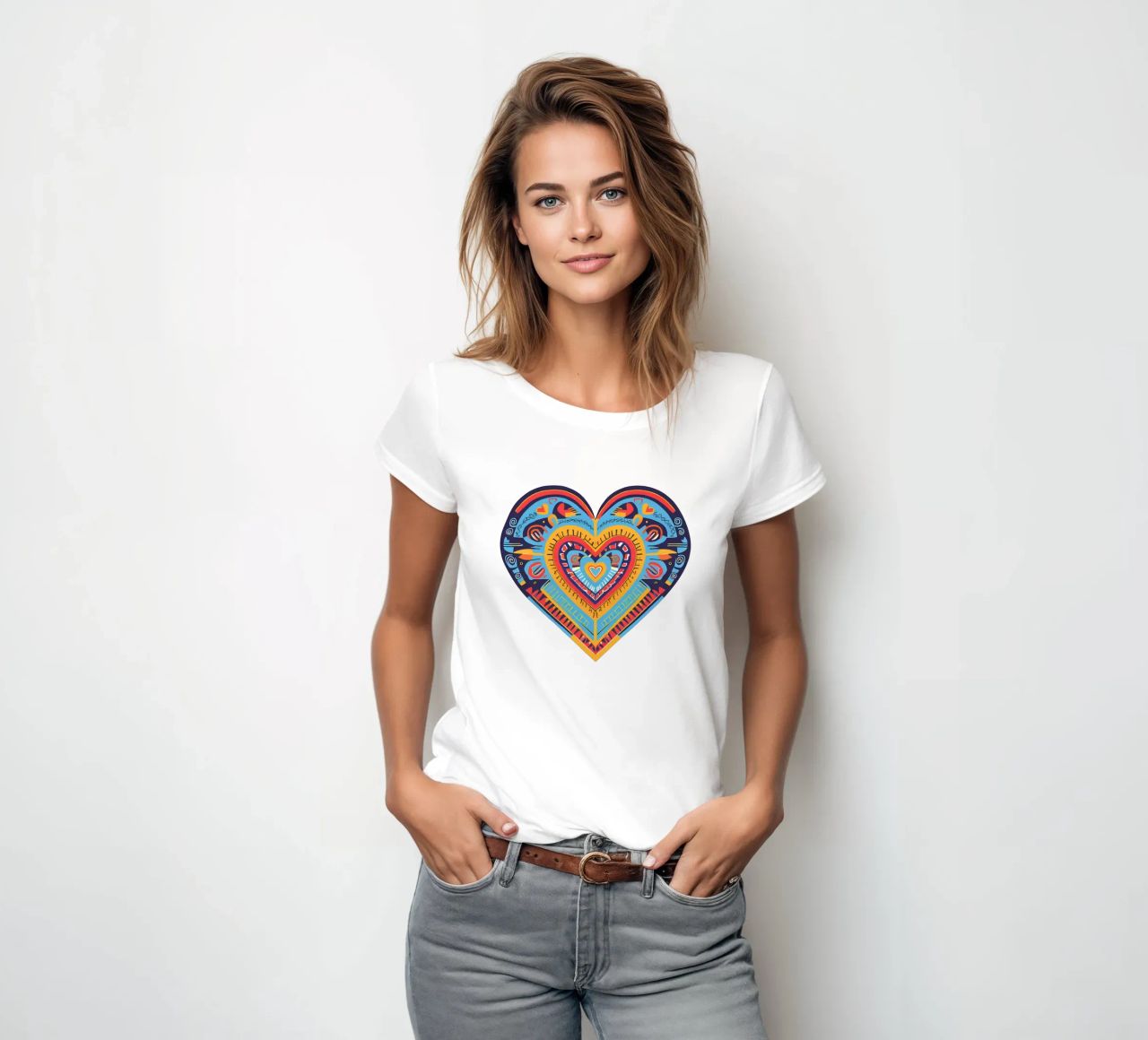 mijn hart 1 dames t-shirt getailleerd van Rezh creations