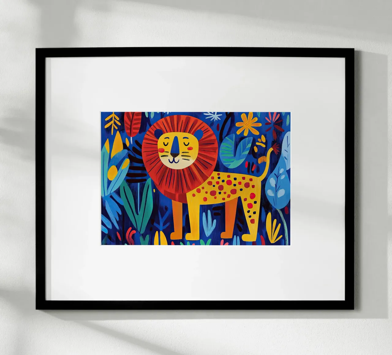 Lion poster by Nikis Art Studio