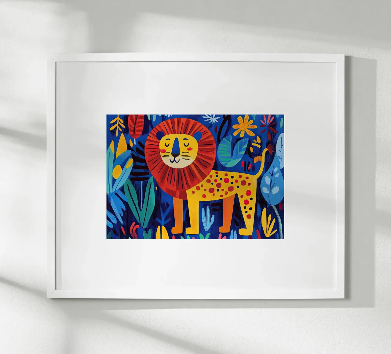 Lion poster by Nikis Art Studio