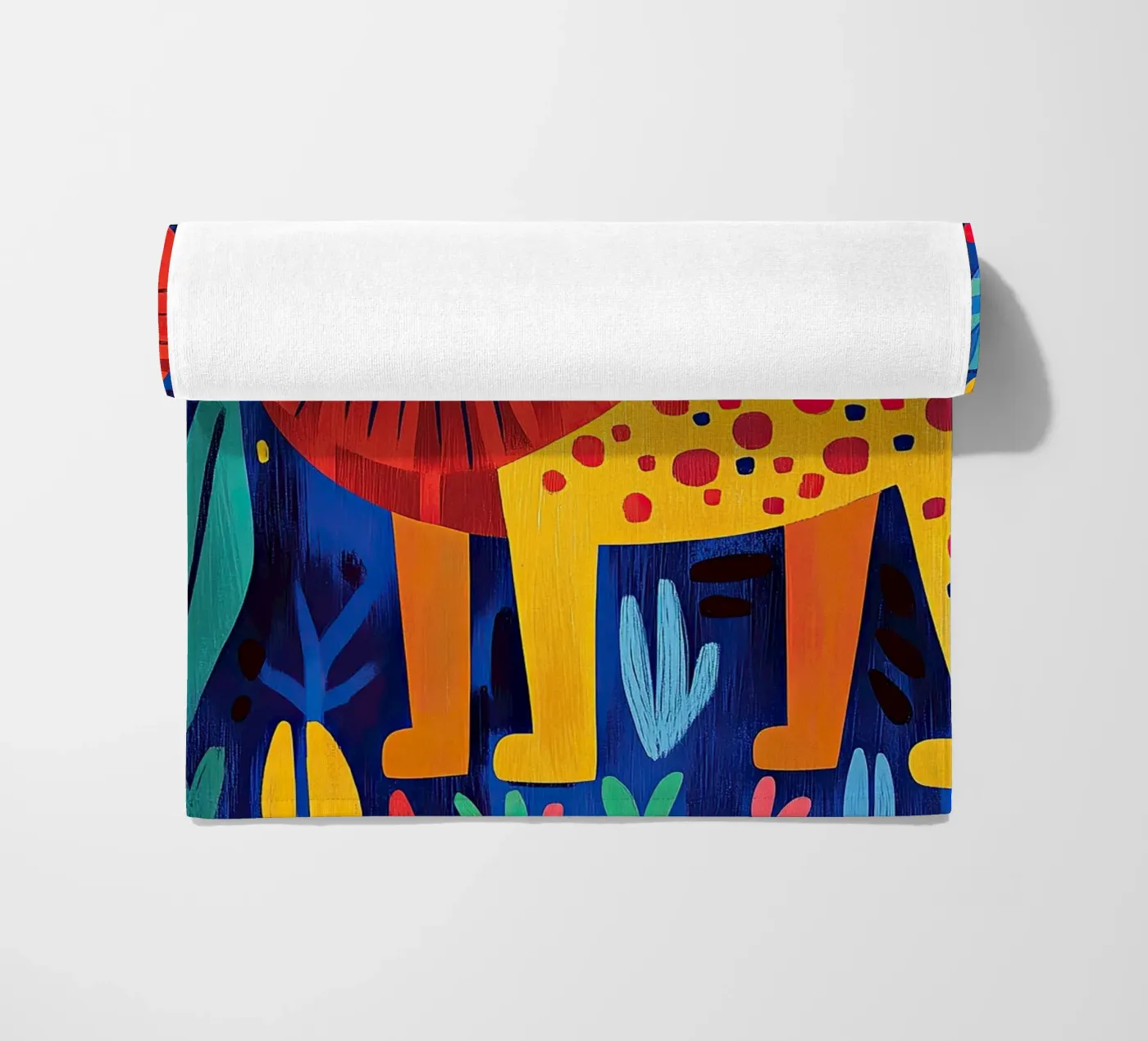 Lion beach towel by Nikis Art Studio