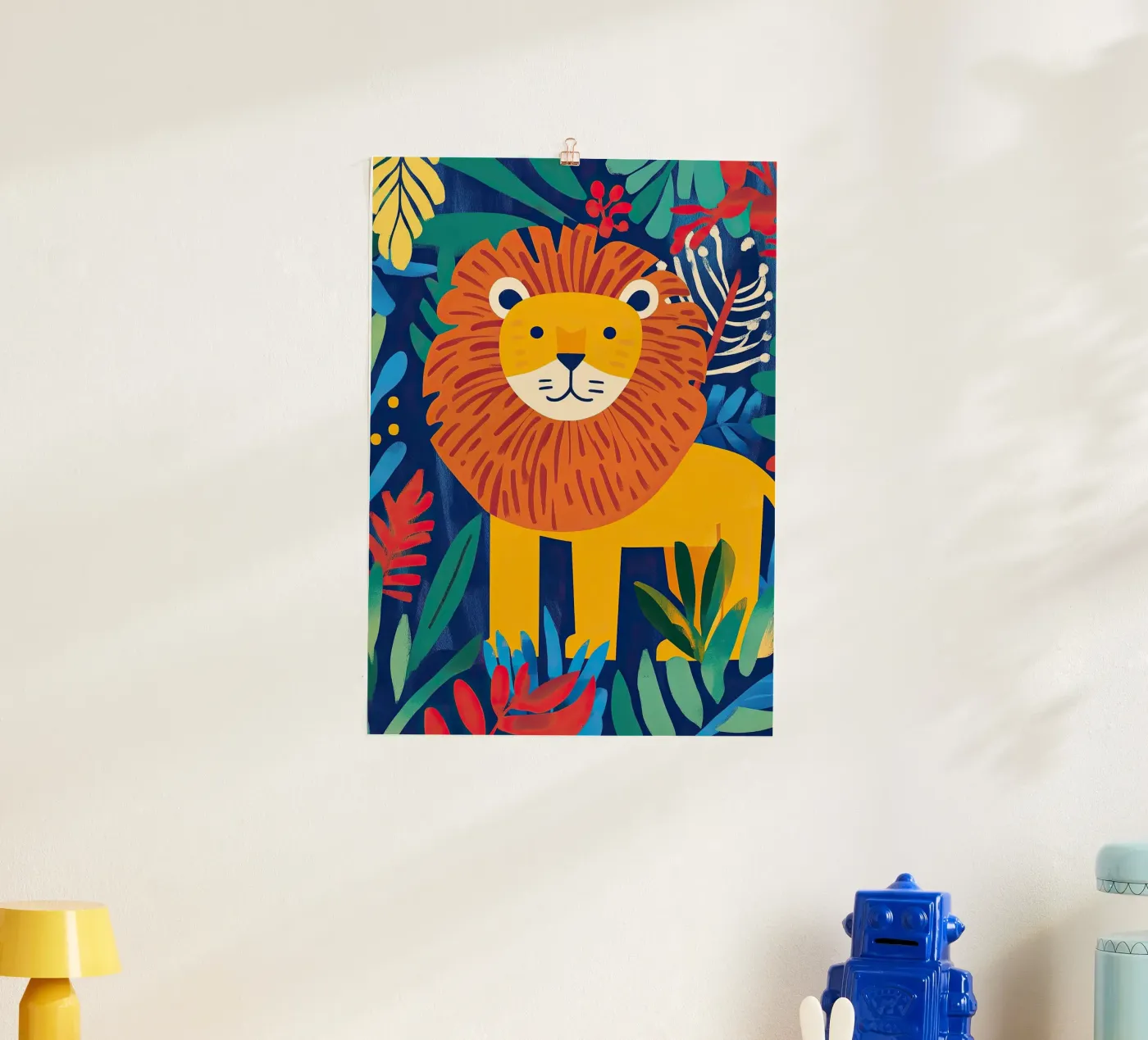 Leeuw poster van Nikis Art Studio