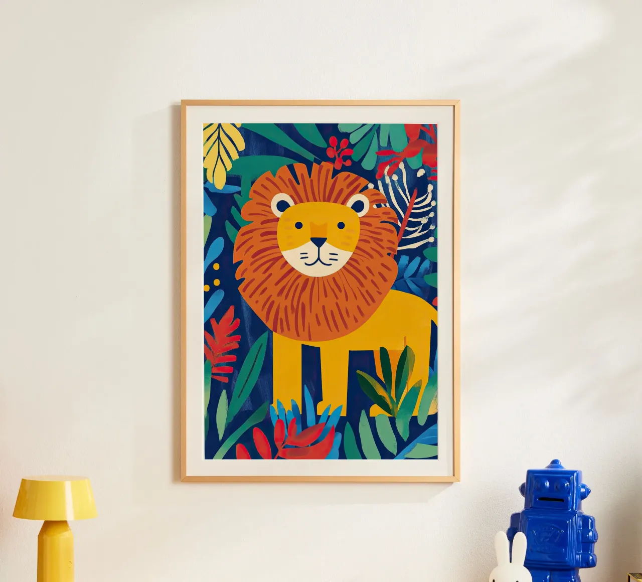 Lion poster by Nikis Art Studio