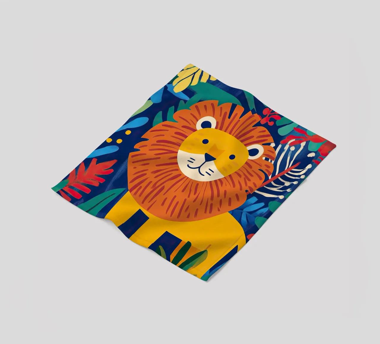 Löwe Fleecedecke von Nikis Art Studio