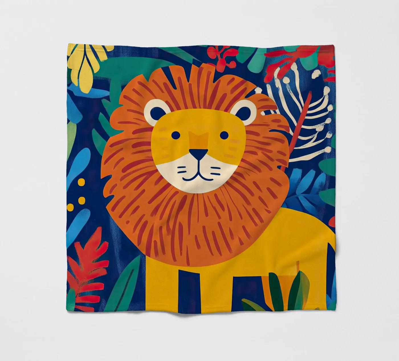 Lion plaid polaire de Nikis Art Studio