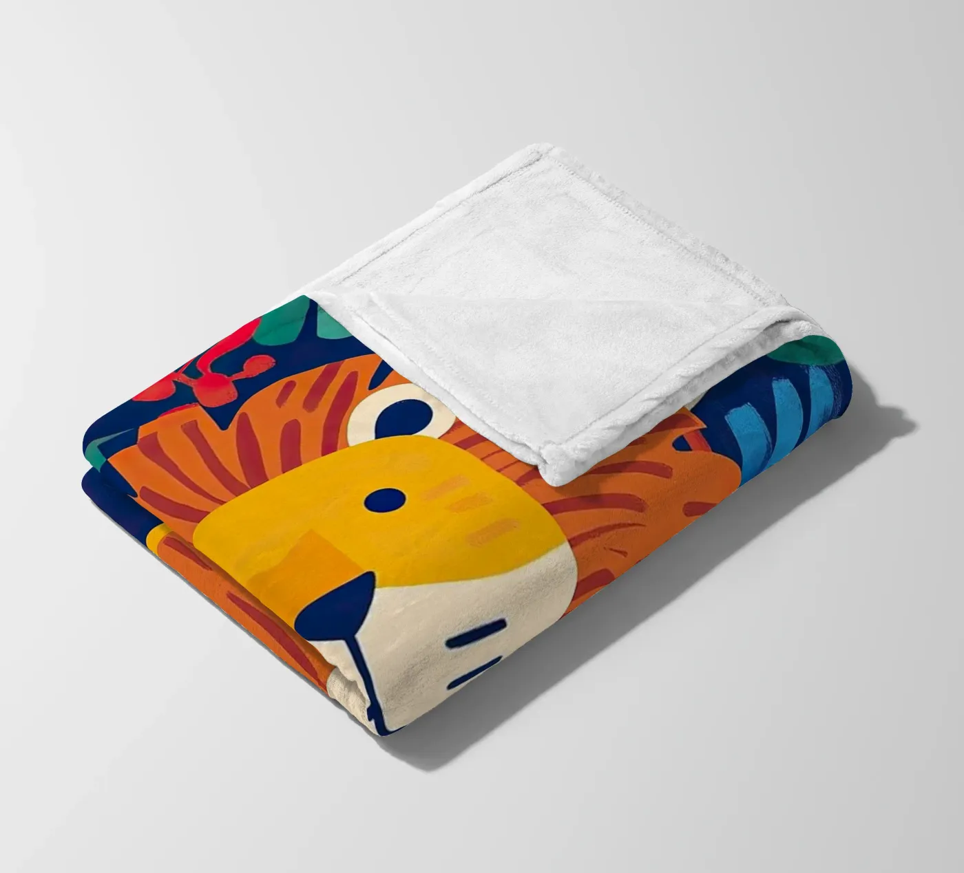 Lion plaid polaire de Nikis Art Studio